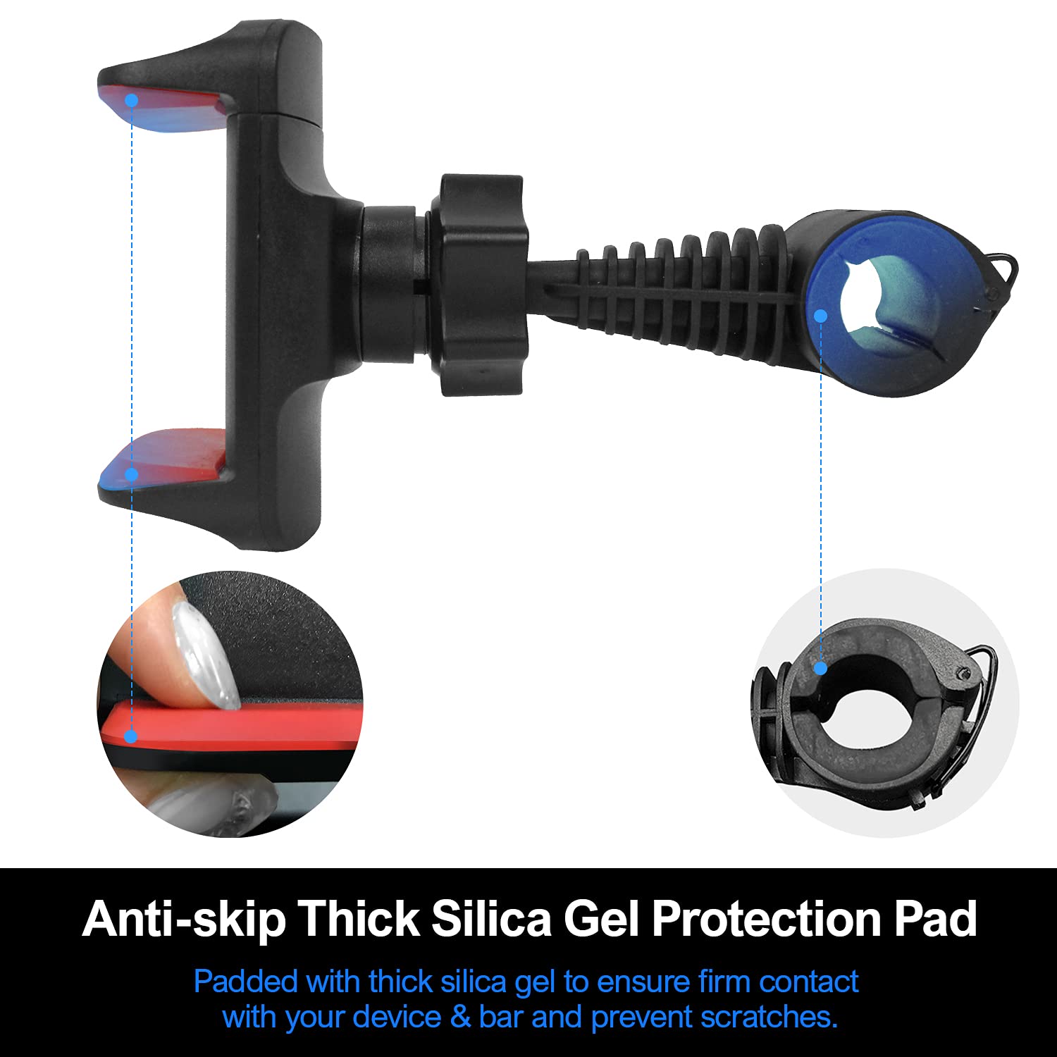 Ls Limo Studio Limostudio Limostudio [1-Pack] 360° Rotatable Phone Holder Ring Light Attachment, Stand, Compatible With Smartphones, For Tripods, Makeup, Video Conferencing, Gaming Live Stream, Photography, Agg3226