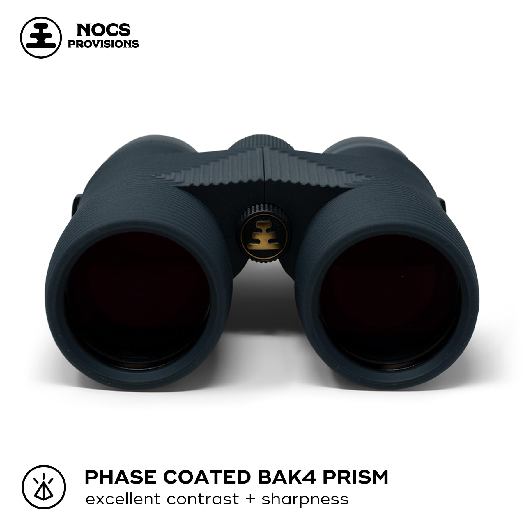 Nocs Provisions Pro Issue 10X42 Compact Fogproof Waterproof Binoculars For Adults & Kids, 10X Magnification, Wide View Multi-Coated Lenses For Bird Watching, Hunting & Stargazing - Talus Gray