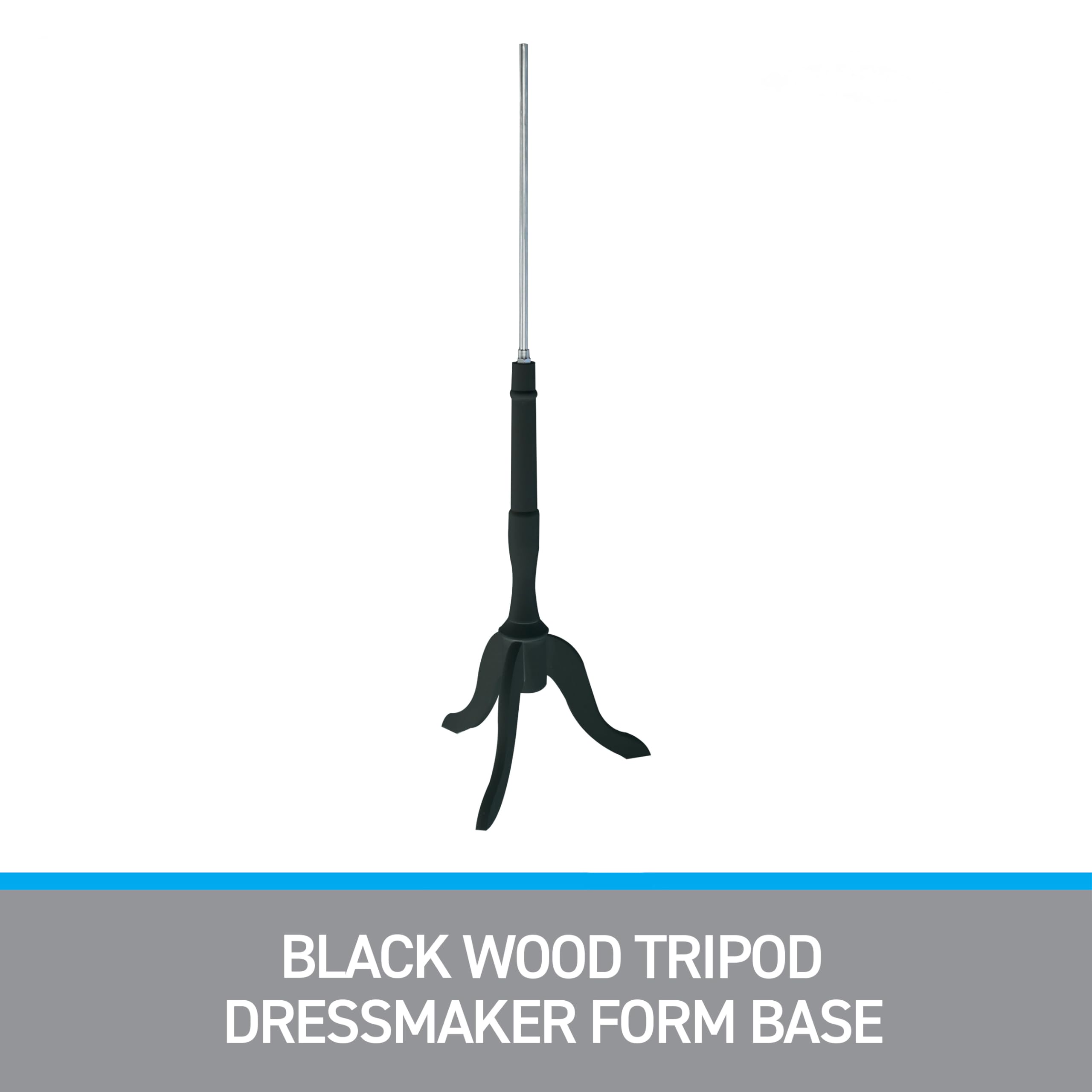 Sswbasics Black Wood Tripod Dressmaker Form Base