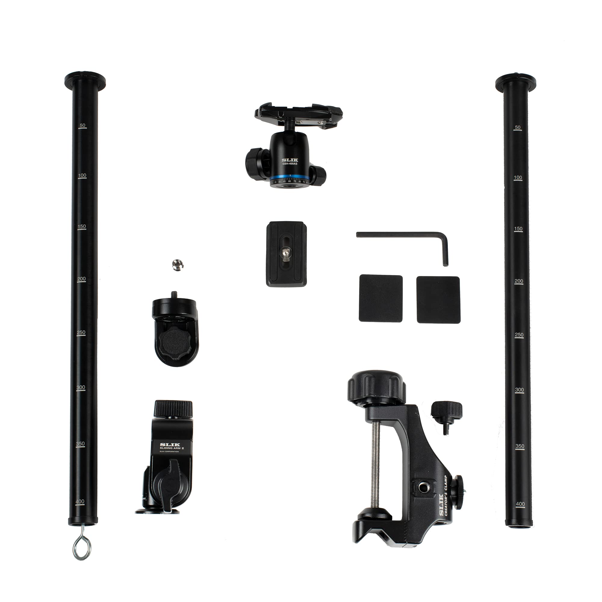 Slik Creator'S Series: Complete Studio Kit W/Clamp, Sliding Arm Ii, And Sbh400 Ball Head, Black (618-762)