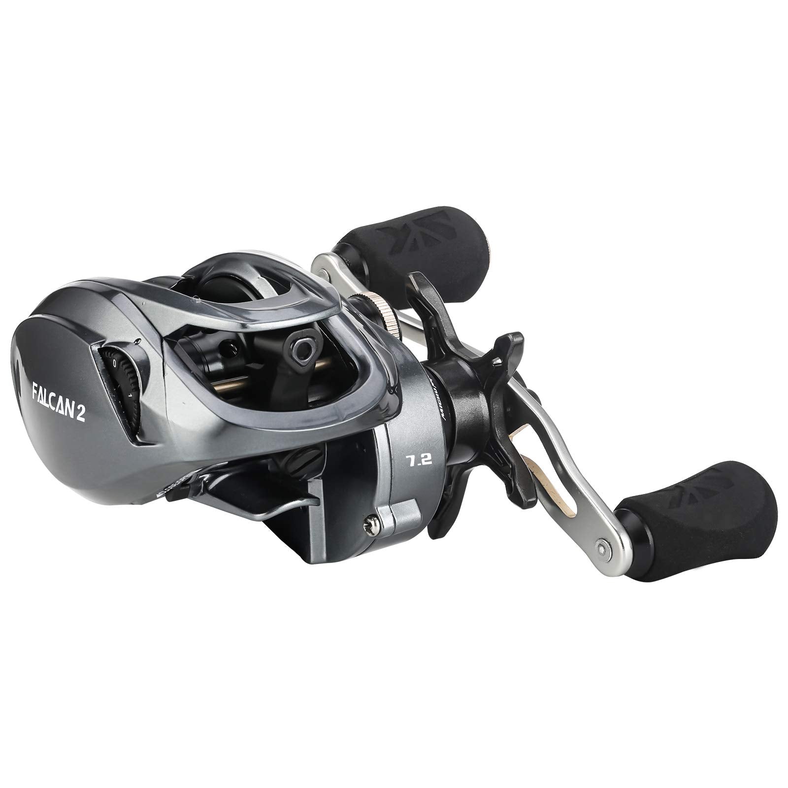 Seaknight Falcan2 Baitcasting Fishing Reel, 17.6Lb Max Drag & Magnet Braking System Baitcasters, 7.2:1/8.1:1 Gear Ratio Low Profile Caster Reel