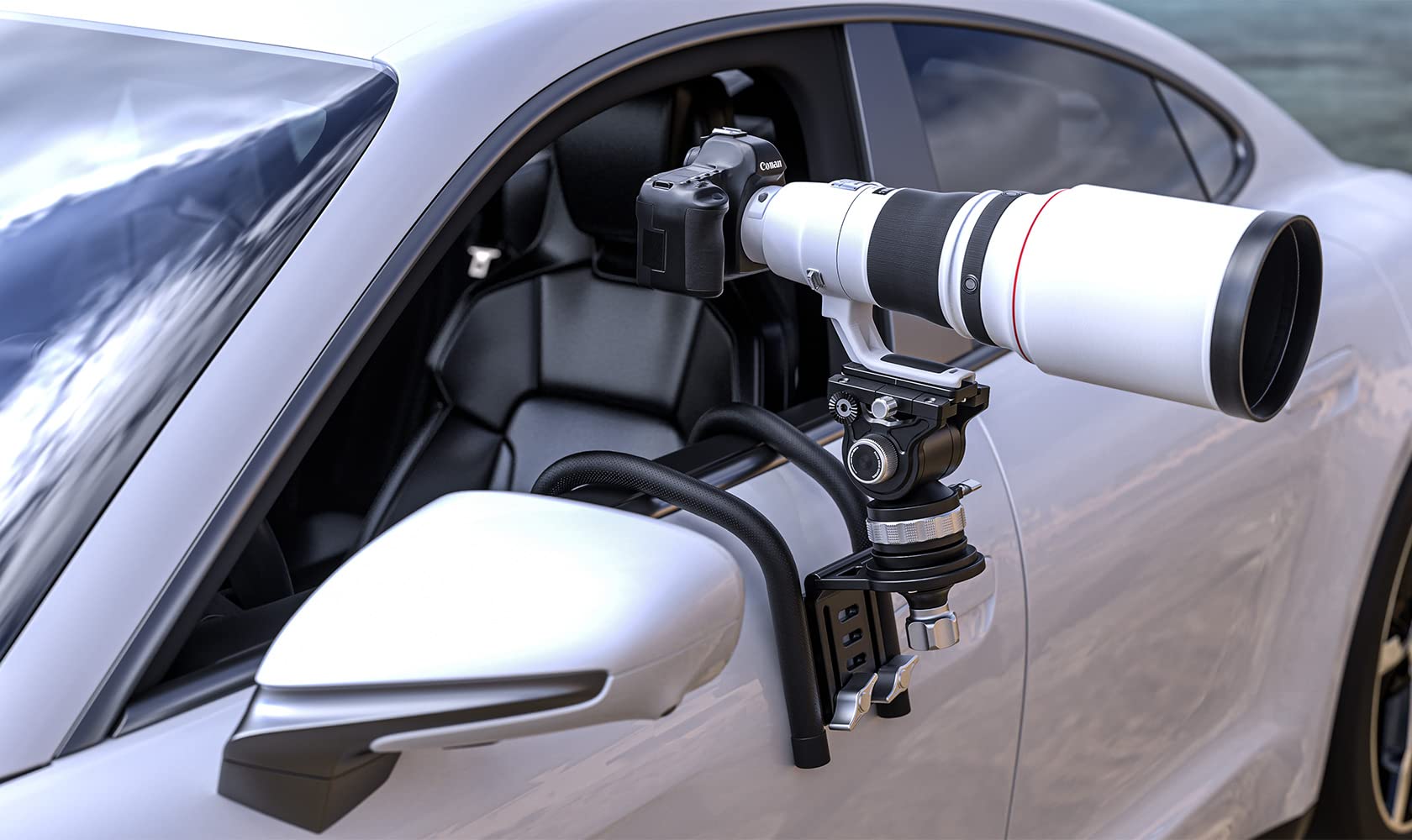 Leofoto Car Window Stabilizer Holder - Professional Video Camera Mount, Heavy Duty For Camera Driving Shooting And Telescope, Maxload 10 Kg