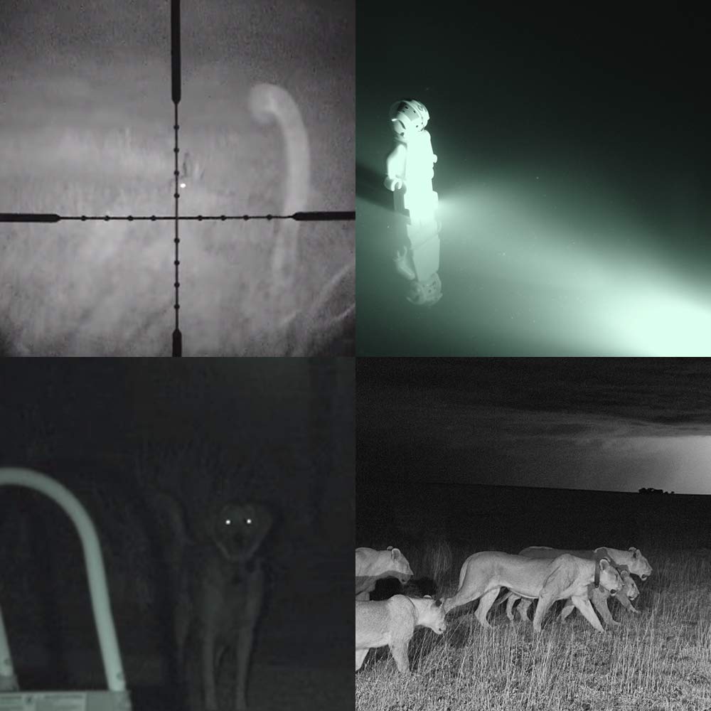 Gaigaimall Ir Led Illuminator Flashlight Zoomable 850Nm Infrared Flashlight Night Vision Device For Hunting, Search& Rescue, Military Use.