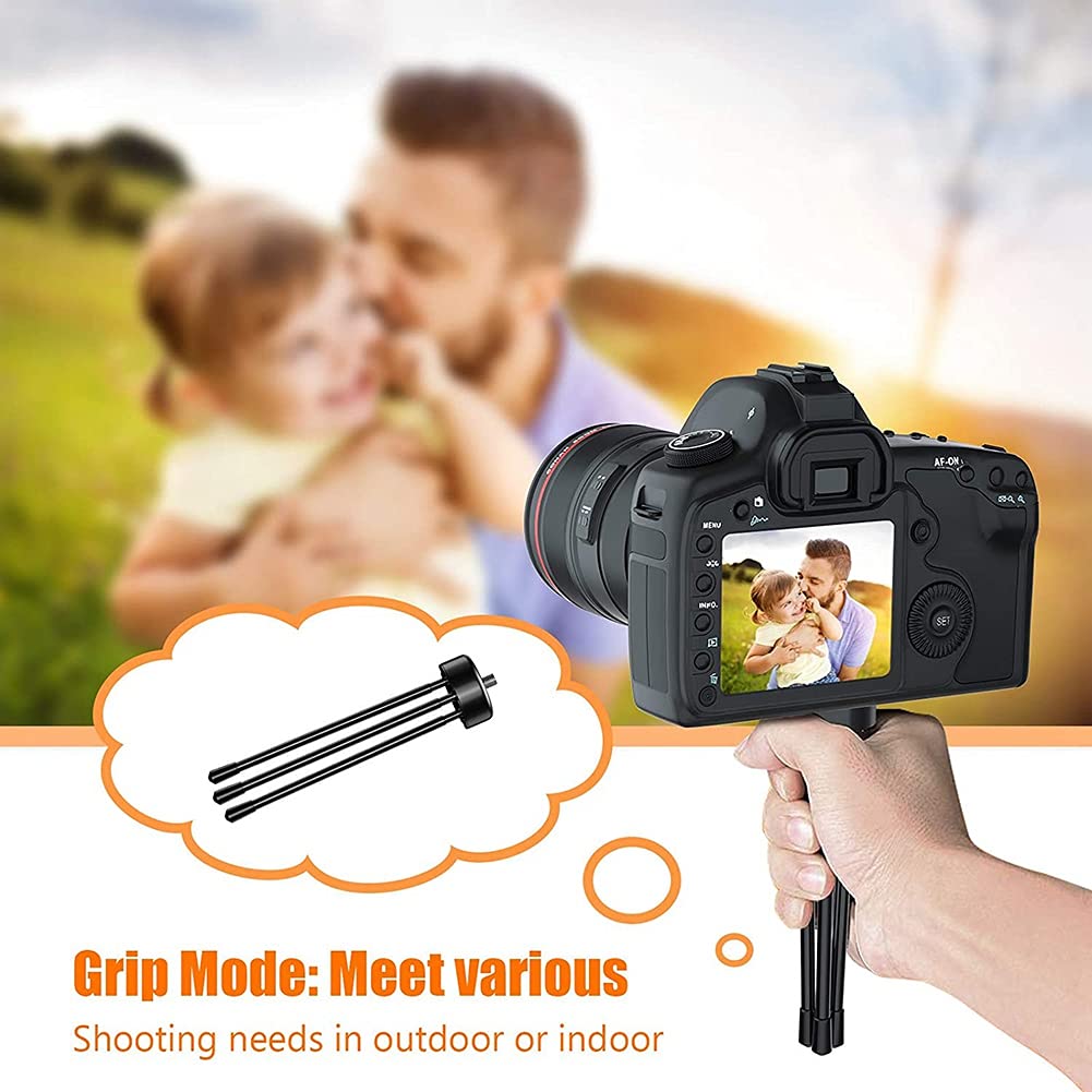 Lizusidtsy Mini Metal Tripod, Desktop Tripod With 1/4 Inch Screws, Suitable For Projectors And All Cameras, Black, 500094070