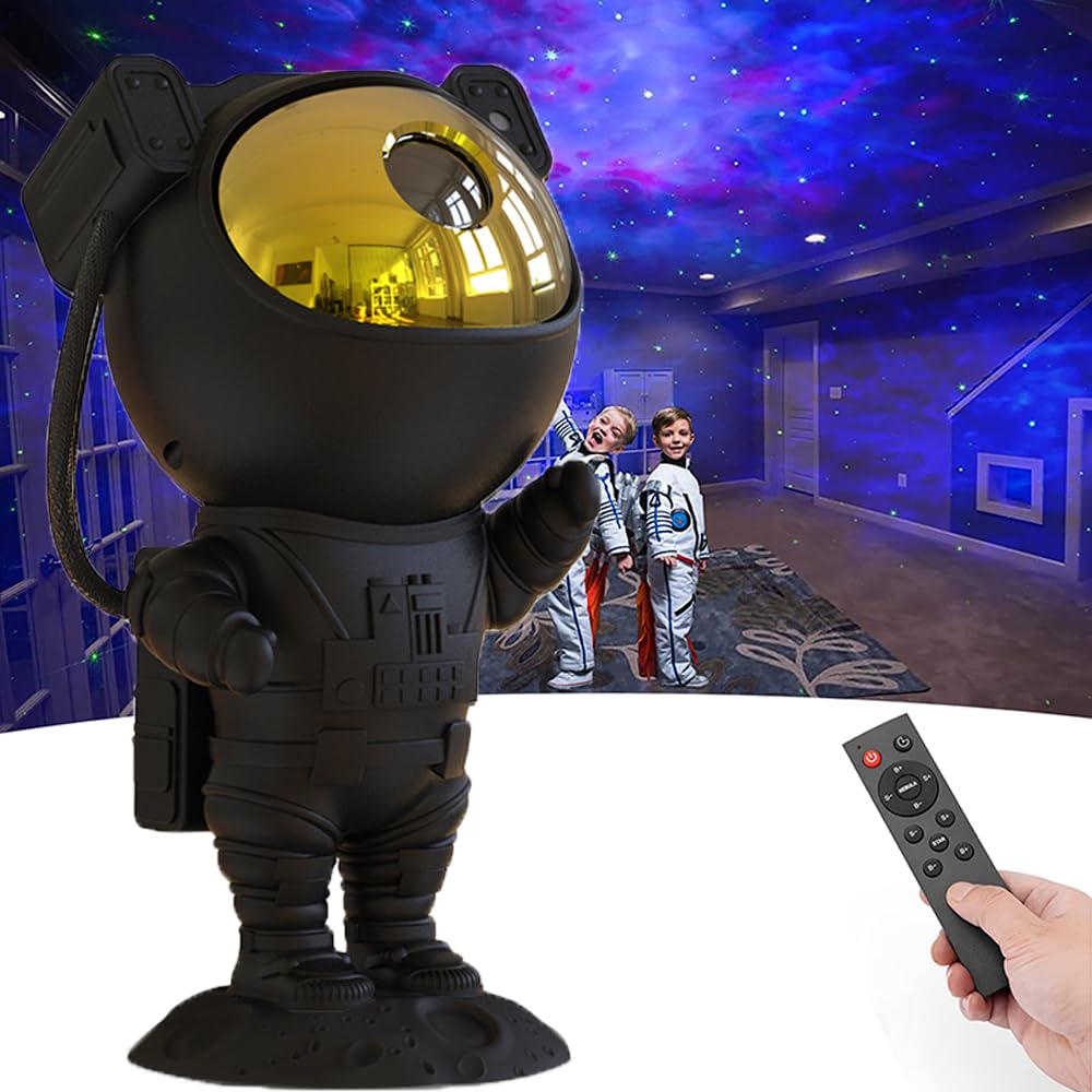 Sfour Astronaut Galaxy Projector Night Light，Lights For Bedroom,Kids Room Decor Aesthetic, Adjustable Head Angle, For Kids Adults Home Party Ceiling Decor，Christmas 