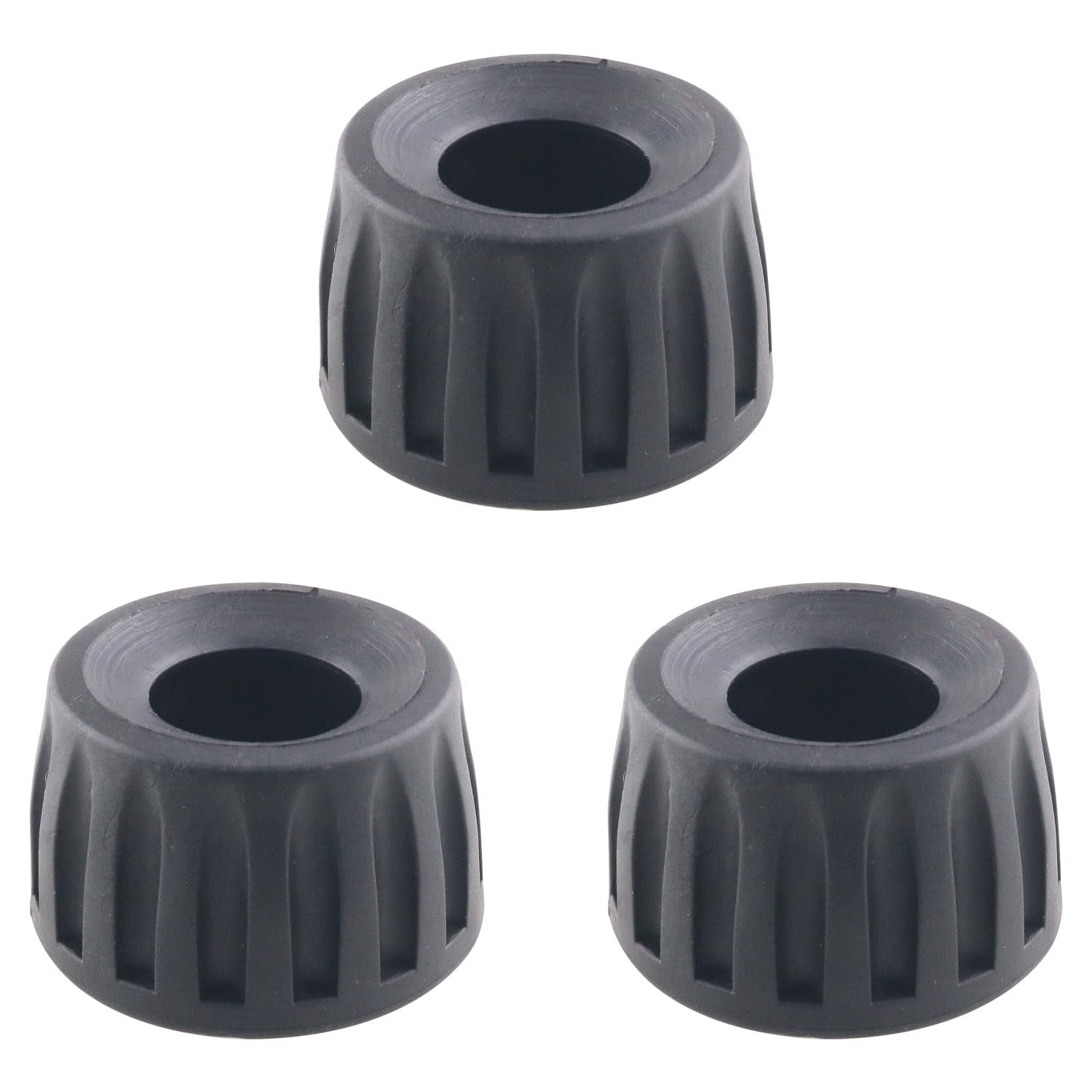 Whyhkj 3Pcs Rubber Tripod Feet Accessory (15Mm) For Camera Non Slip Tripod Replacement Provides Stability For Indoor And Outdoor Shooting Black
