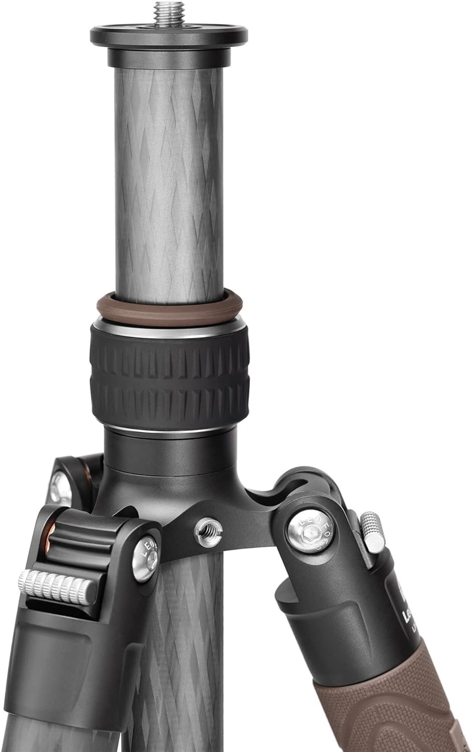 Leofoto Lx-255Ct+Xb-32Q Travel Tripod, Urban Series, Carbon Fiber, 5 Leg Sections, Portable And Lightweight, Reversible Leg And Center Column, Ball Head Set