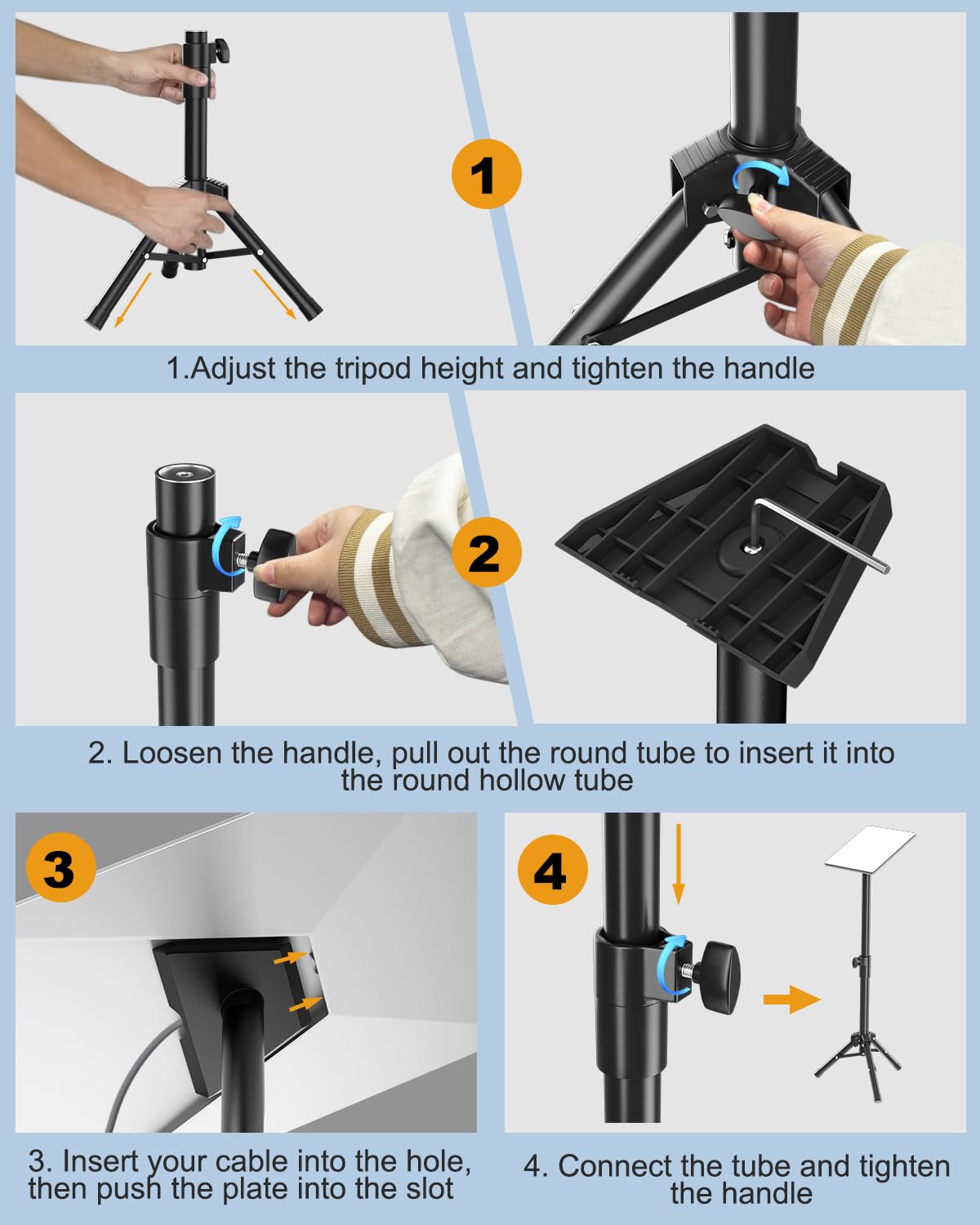 Forging Mount Starlink Gen 3 Tripod Mount Stand, Outdoor Portable Starlink Gen3 Mounting Kit For Camping Rv Travel, Adjustable Tripod With Pipe Adapter Easy Installation Of Starlink Internet Kit Satellite