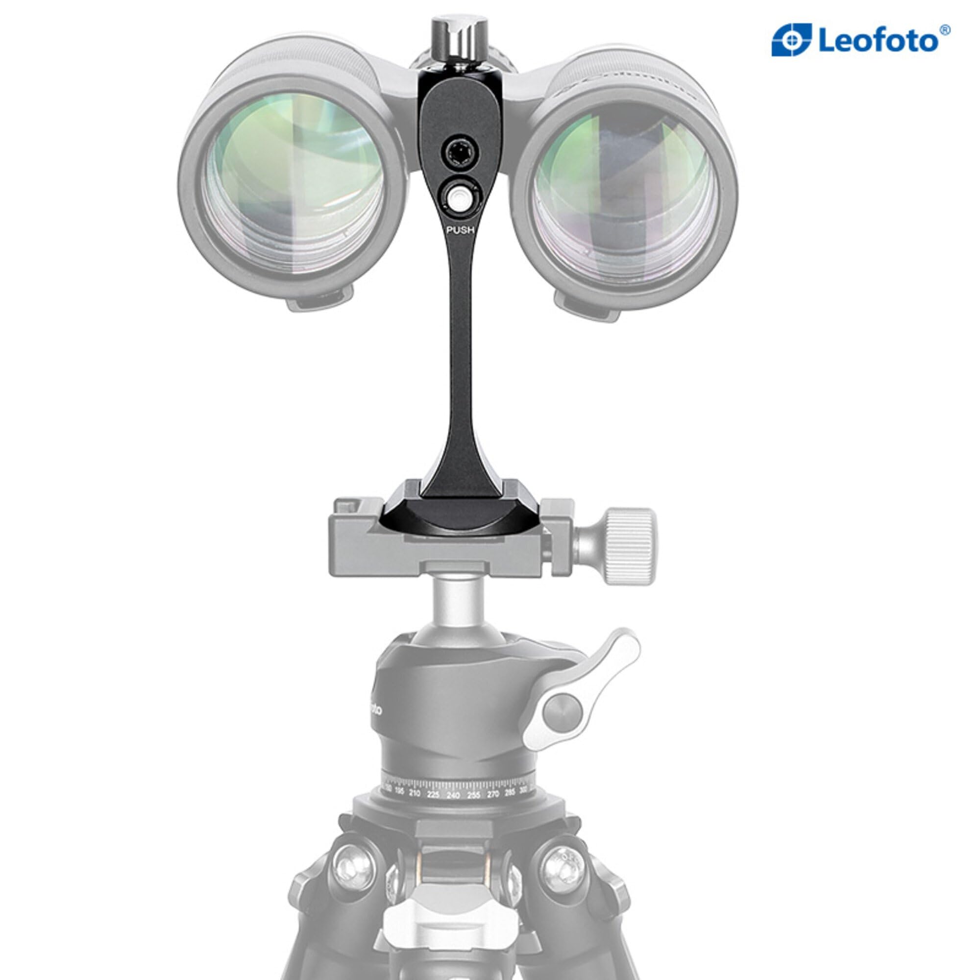 Leofoto Bc-03 Binocular Adapter, Universal Binocular Stud, Safety Lock, 1/4" Mounting Thread, Arca Compatible