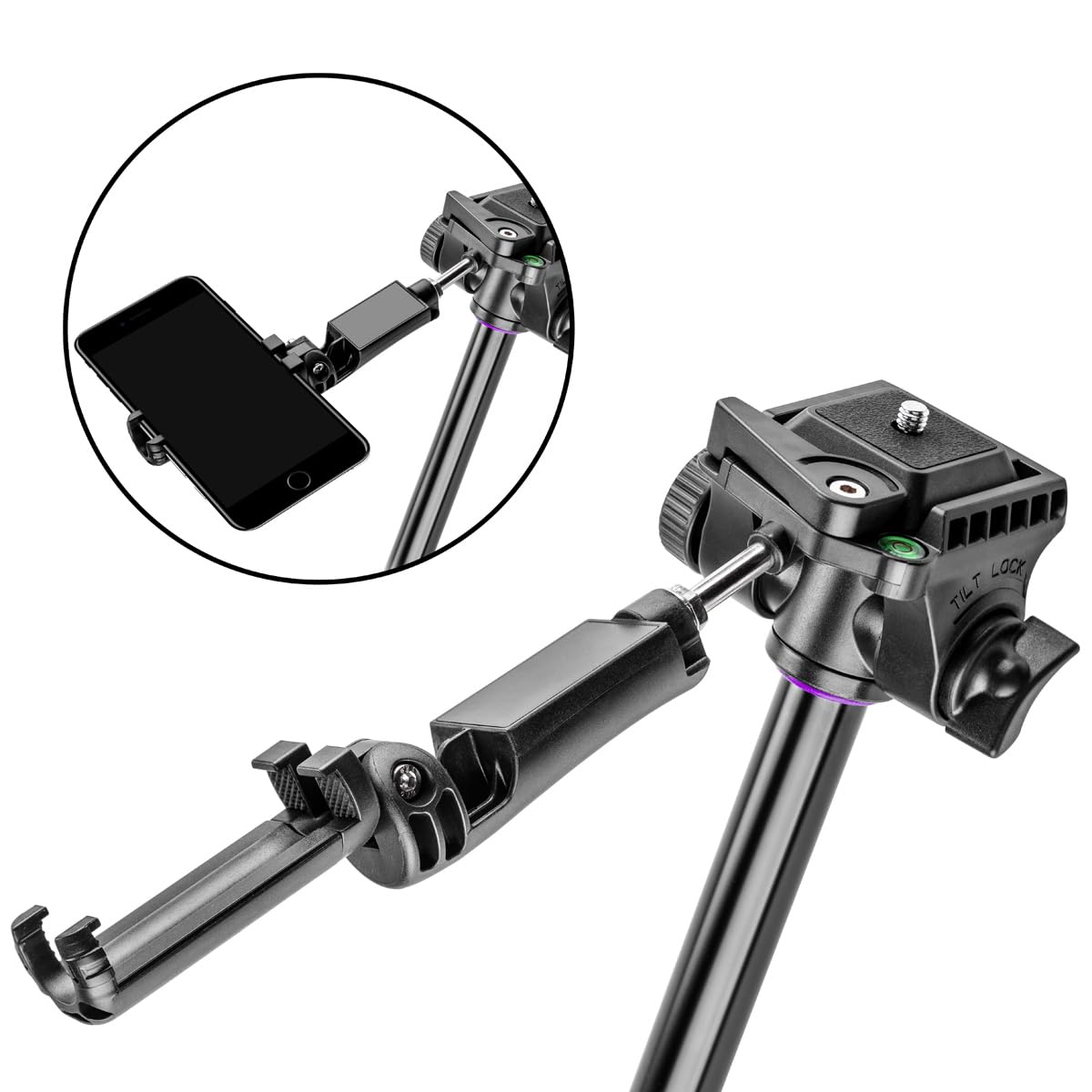 Takama Flip-Zip Tripod Monopod Kit, For Camera Andsmartphone With Mount Head And Lightweight Compact Bag For Multi-Functional Photo, Video And Phone Photography