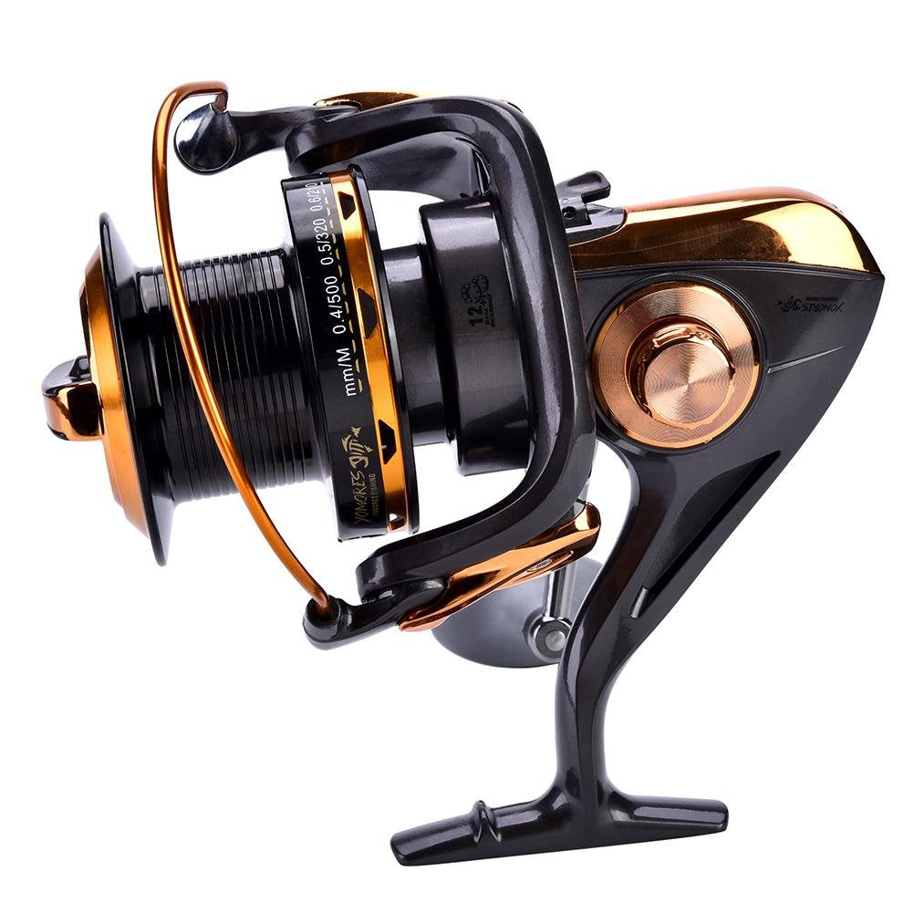 Dilwe Reel 14+1Bb High Speed Metallic Casting Smooth Fishing Reels For Saltwater Freshwater Fishing (11000)