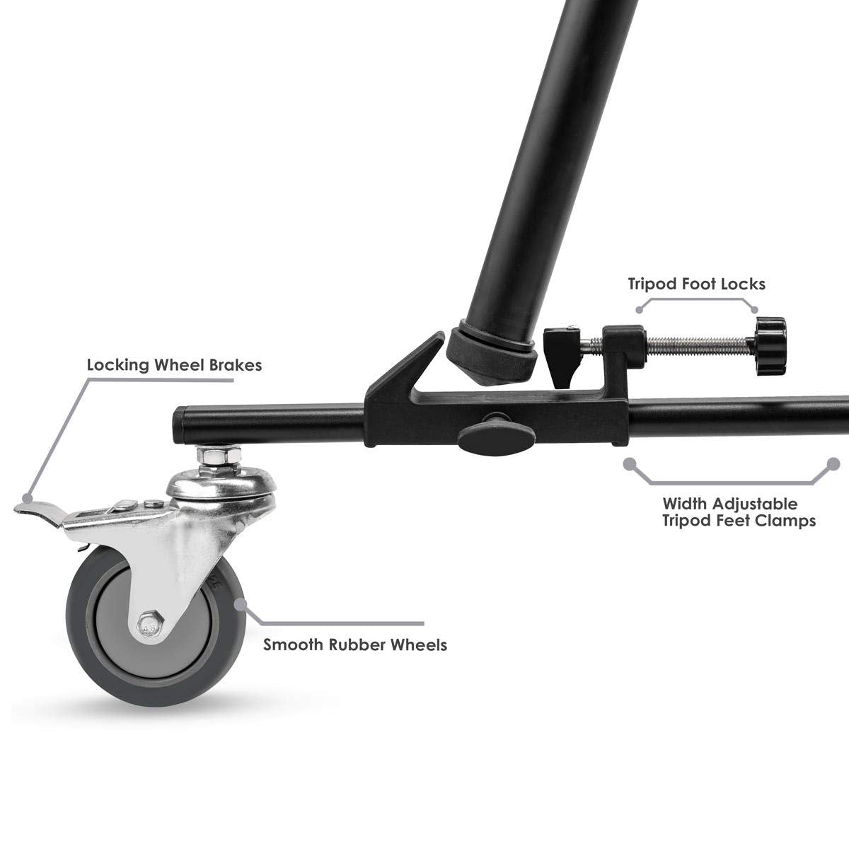 3Pod Vt-2 Professional Universal Tripod Dolly With Handle & Case