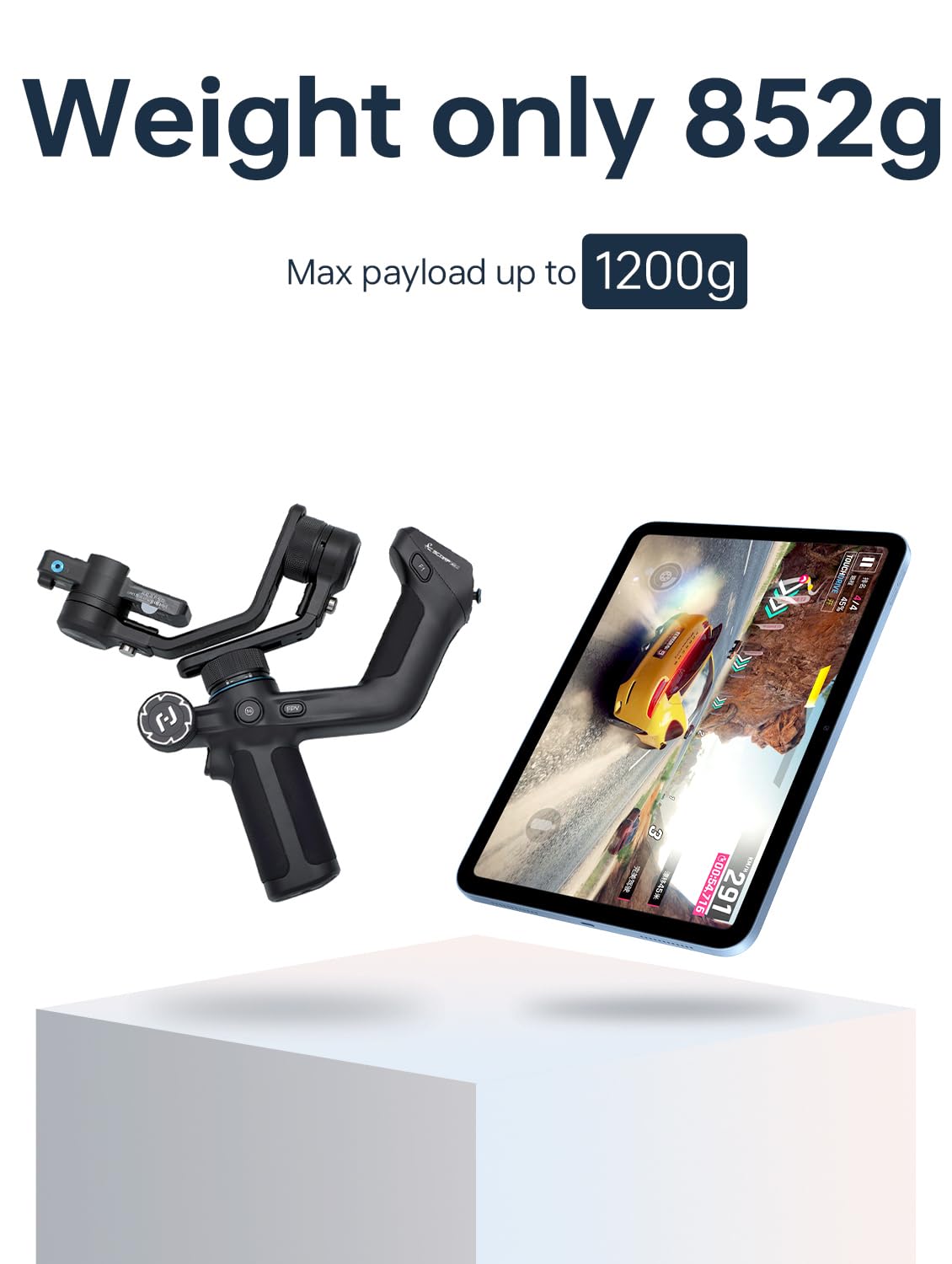 Feiyutech Feiyu Scorp Mini-2 Combo All-In-1 Gimbal Stabilizer For Cameras & Smartphones, 1.3" Oled Touchscreen, Integrated Ai Tracking, 2.65Lb Payload. 3-Axis Gimbal Compatible With Gopro, Sony, Iphone - Black