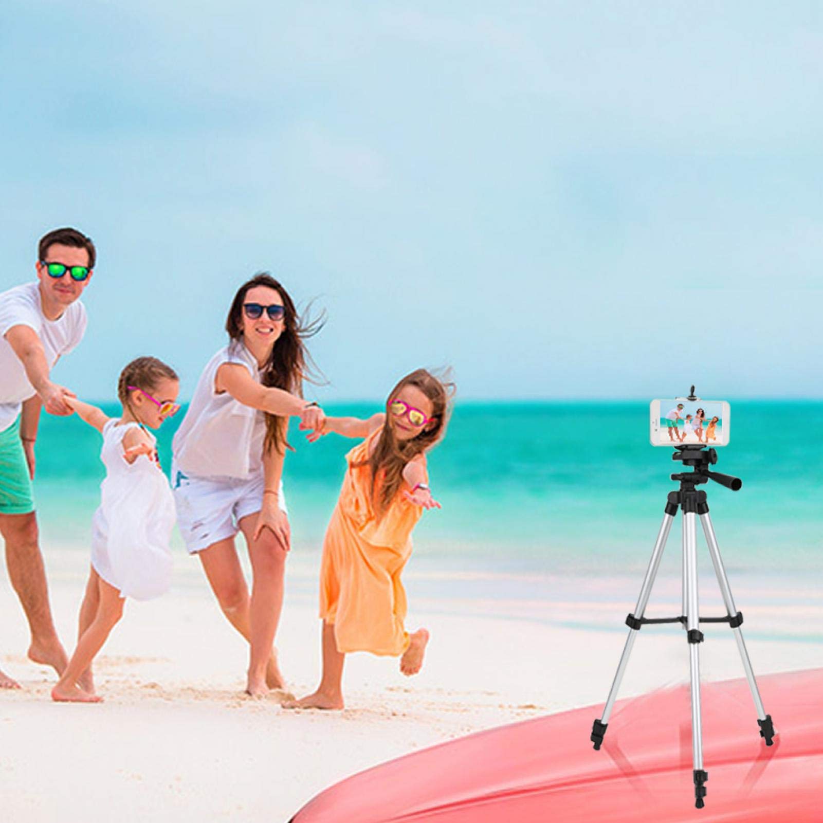 Vipxyc Phone Tripod, 3110 Aluminium Alloy Professional Lightweight Portable Camera Tripod For Outdoor Travel