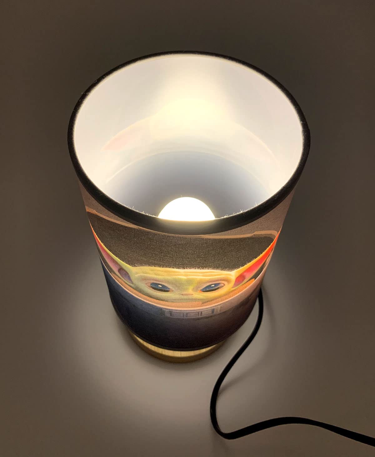Cdecor Wood Base Table Lights Table Lamp With Light Bulb Bedside Night Light Great Decor Or Ideas, Sn-001