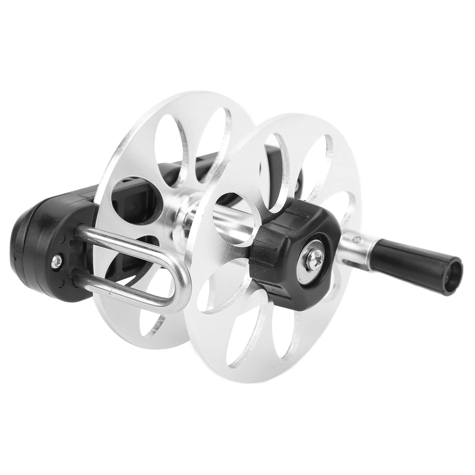 Broleo SpearReel, Tightening Knob Fishing Reel Foldable Handle Easy To Store Sturdy For Fishing