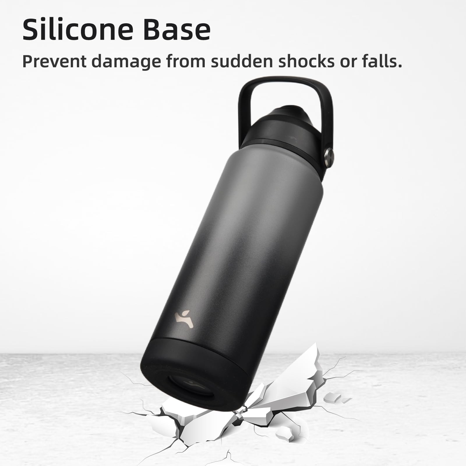 Insulated Water Bottle With Straw Lid,40 Oz Stainless Steel Vacuum Metal Bottle