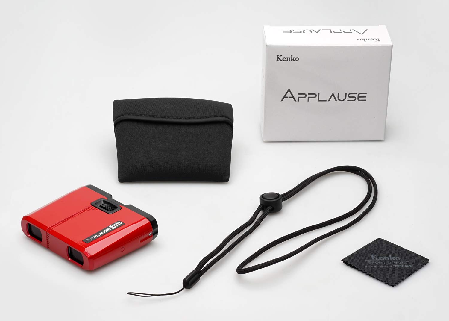 Kenko 012413 Applause Binoculars, 6 X 16, Red, Daha Prism Type, 6X, 16 Caliber, Thin, Lightweight, Full Multi-Coating