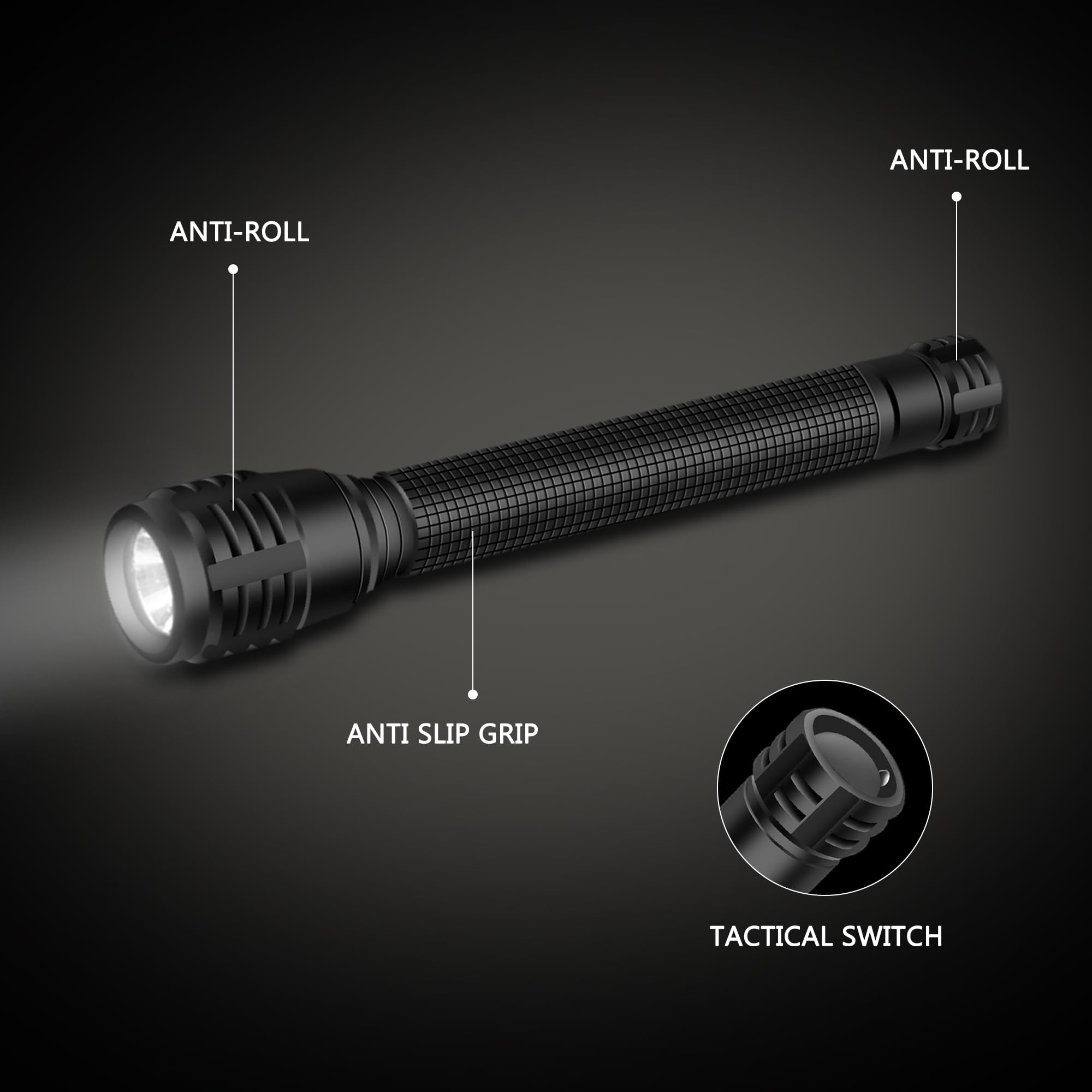 Denarp Led Pen Flashlights, Compact Mini 1200 Lumen Single Mode Pocket Flashlights For Inspection, Work, Emergency, 4 Pack