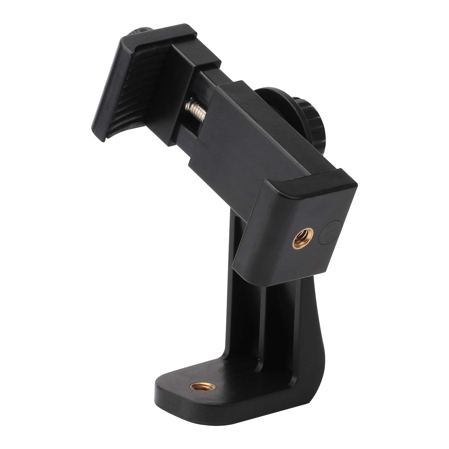 Qieimufhd Universal Smartphone Mount Holder – Compatible With Tripods & Stands (1/4 Inch Screw). Rotates 360° For Vertical & Horizontal Adjustments. Secure Grip For All Phones