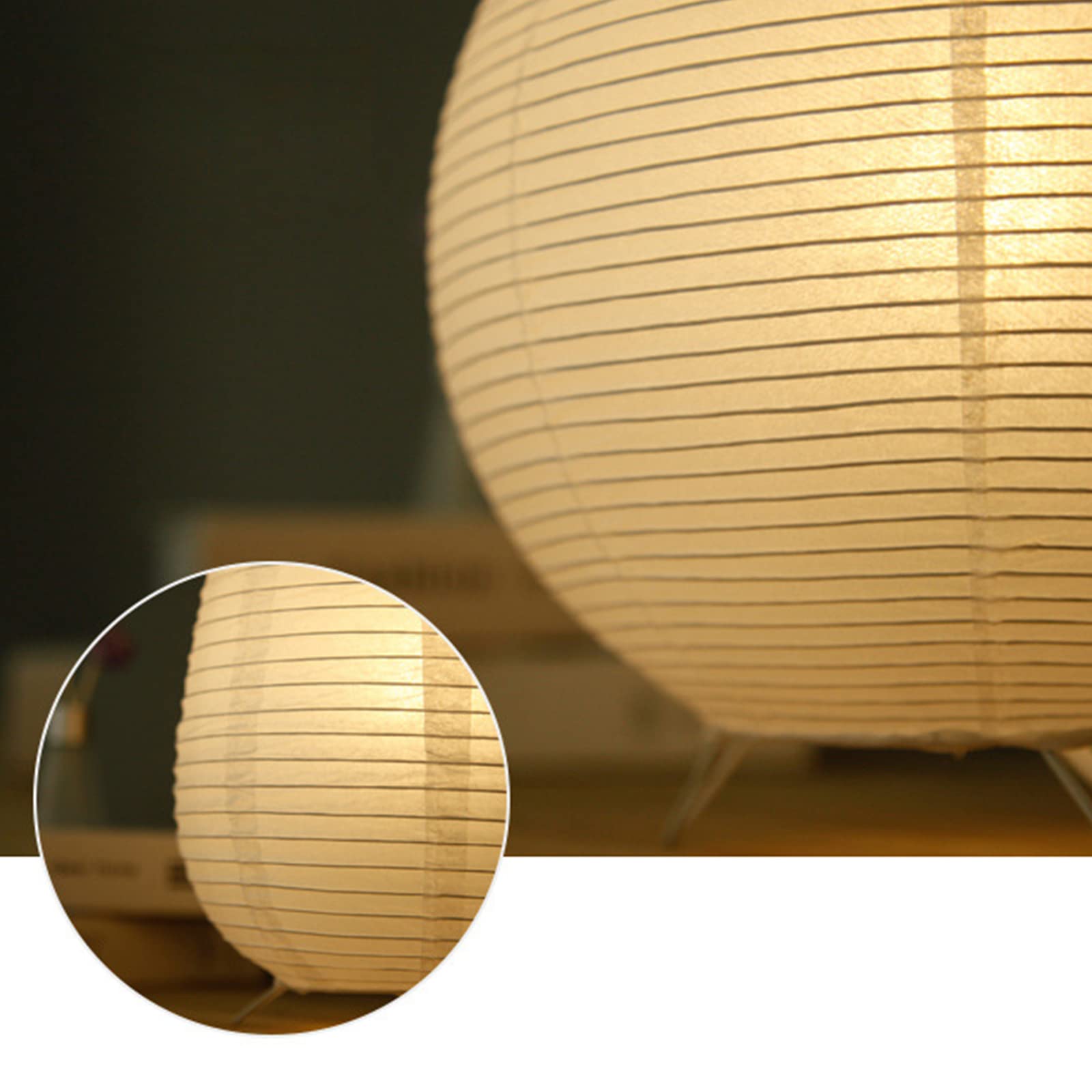 Xenoid Paper Table Lamp - Rice Paper Lantern Desk Lamp Paper Table Lamp Modern Bedside Lamp With Simple Lamp For Nightstand Bedroom Living Room