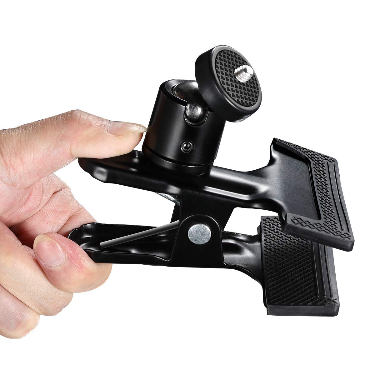 Supon Multi-Function Tripod Clip Clamp Flash Holder Mount With 360 Swivel Photography Ball-Head For Slr, Dslr, Video Cameras, Studio Backdrop