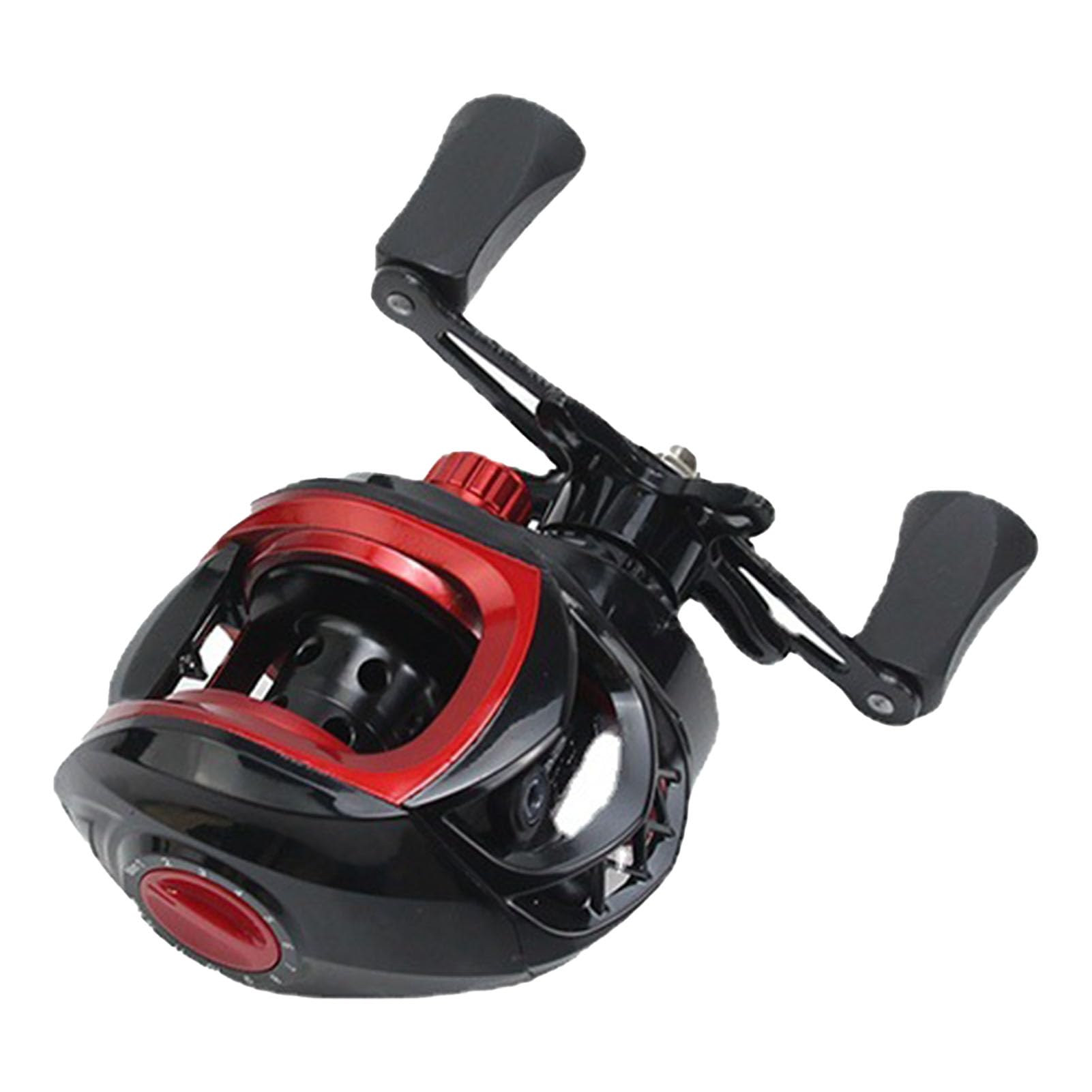 Zizev Fishing Reel, Saltwater Baitcaster Reels, Metal Portable Baitcasting Reel For Ice Fishing (Right Hand)