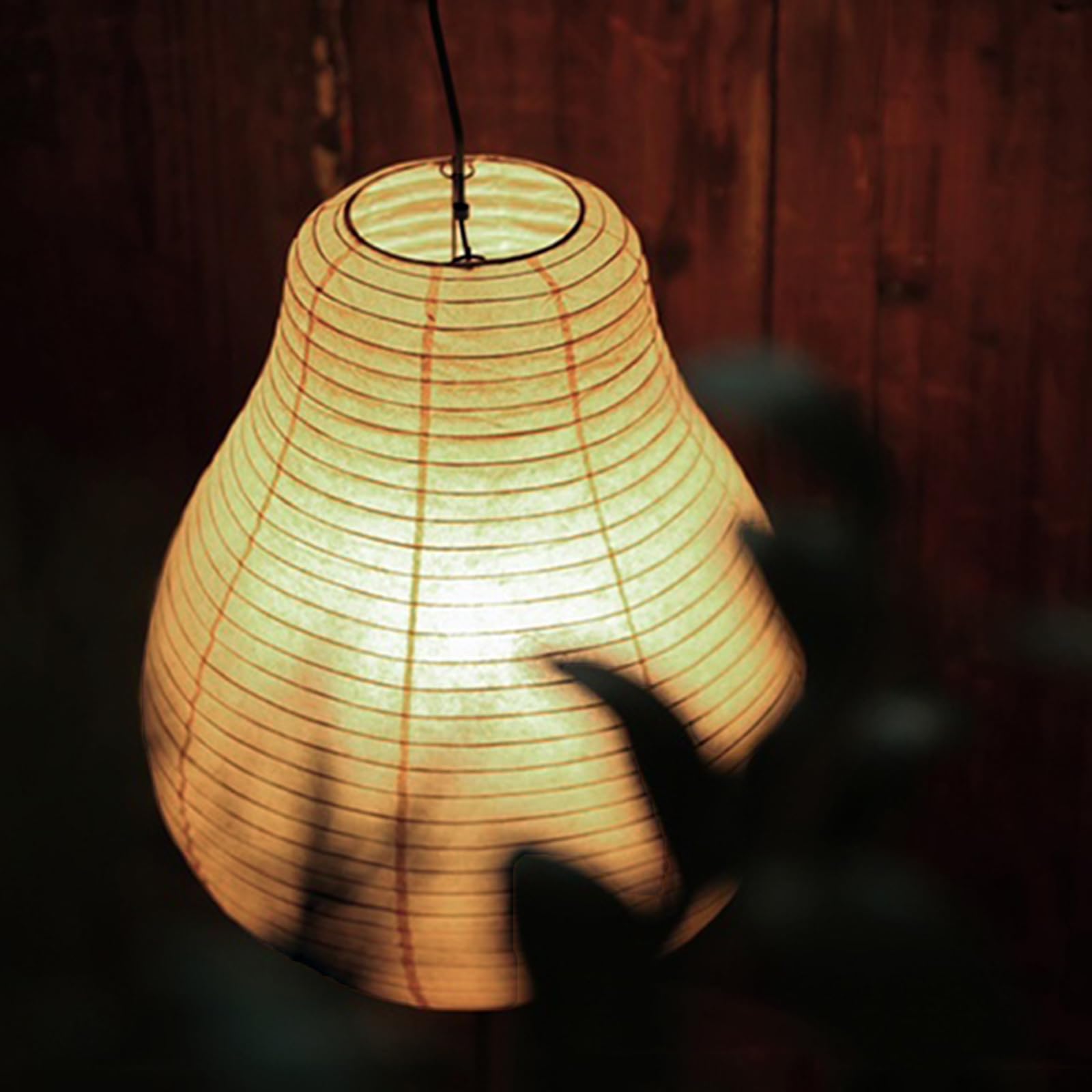 Fliopio Japanese Rice Paper Table Lamp - 3000K Bulb Included White Handmade Pear Noguchi Akari Lamps - Noggy Standing Paper Lantern With Wabi Sabi Shade For Bedroom Living Room 12.2"D X 12.2"W X 29.5"H