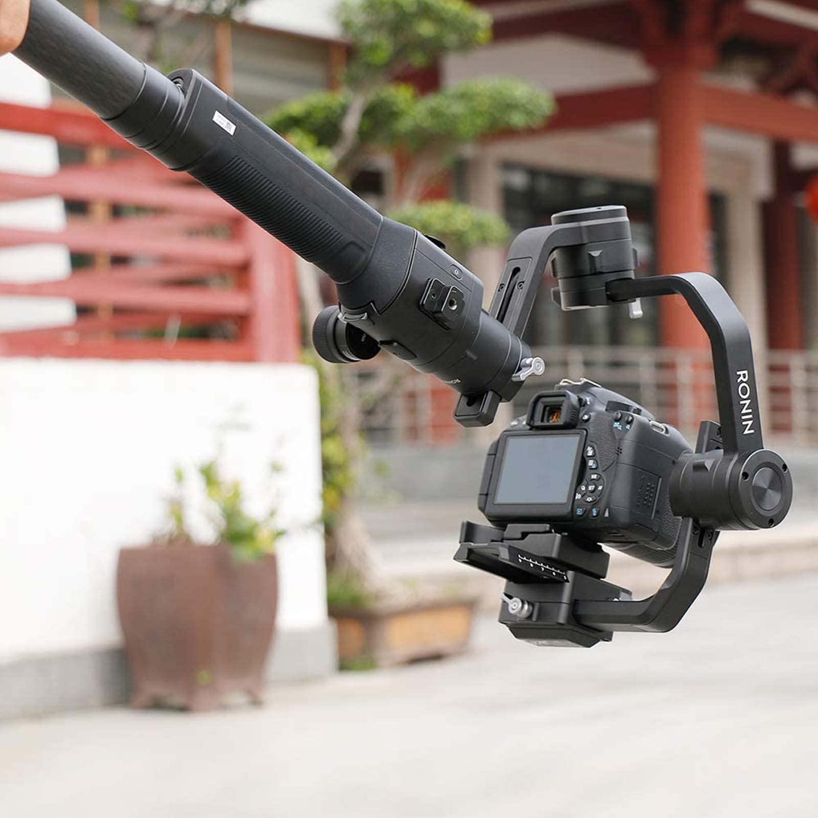 Uurig  Gimbal Extension Pole Carbon Fiber Bar Lightweight But Strong 1/4" Universal Rod Compatible With Dji Ronin S, Ronin Sc, Osmo Mobile 3, Om 4, Zhiyun Crane 2 V2 Stabilizer Dslr Camera