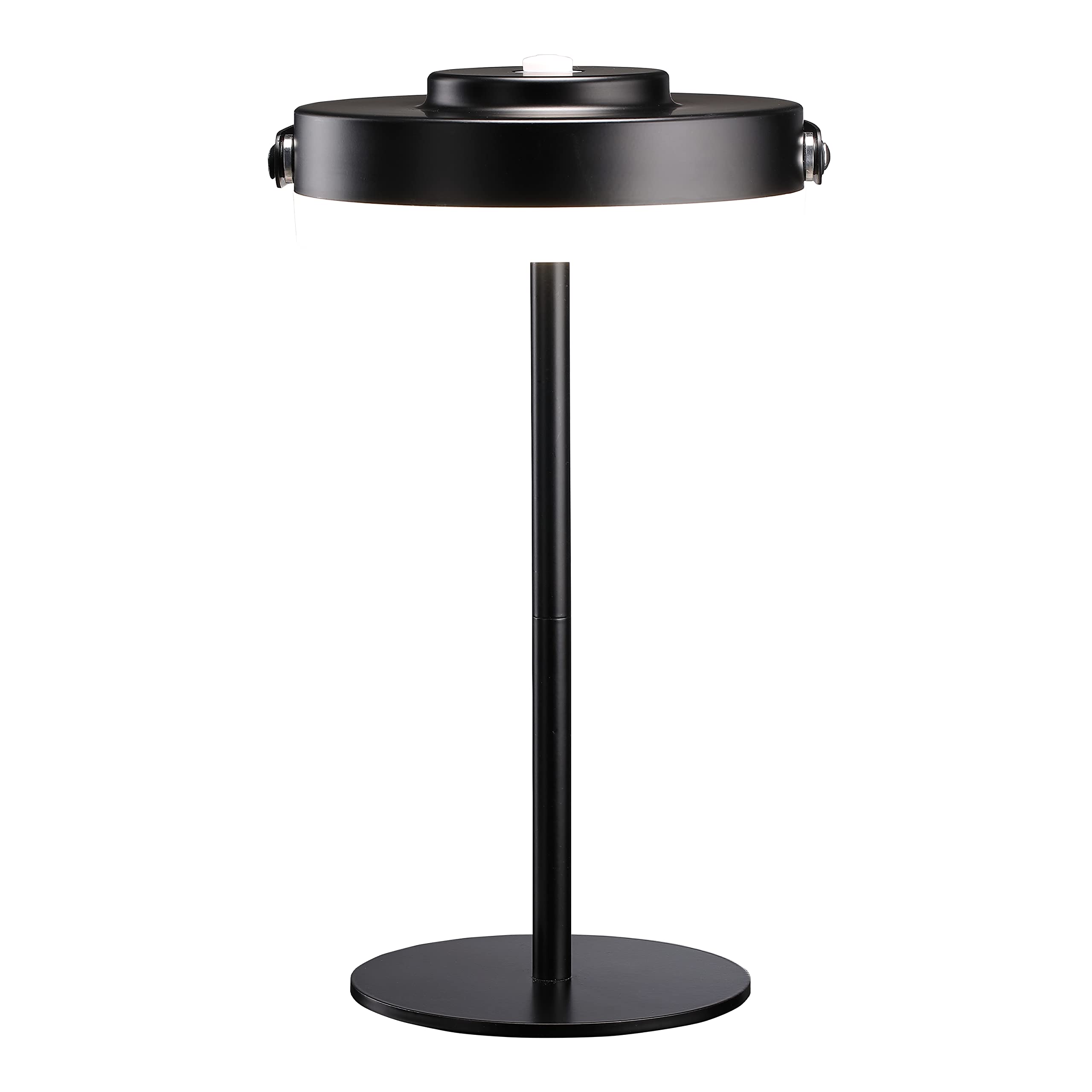 O'Bright O’Bright Thurlow - Portable Led Lamp For Outdoor/Indoor, Built-In Rechargeable Battery, Ip44 Water Resistant, Adjustable Height, Travel Light, Camping Lantern, Patio Table Lamp, Night Lamp, Black