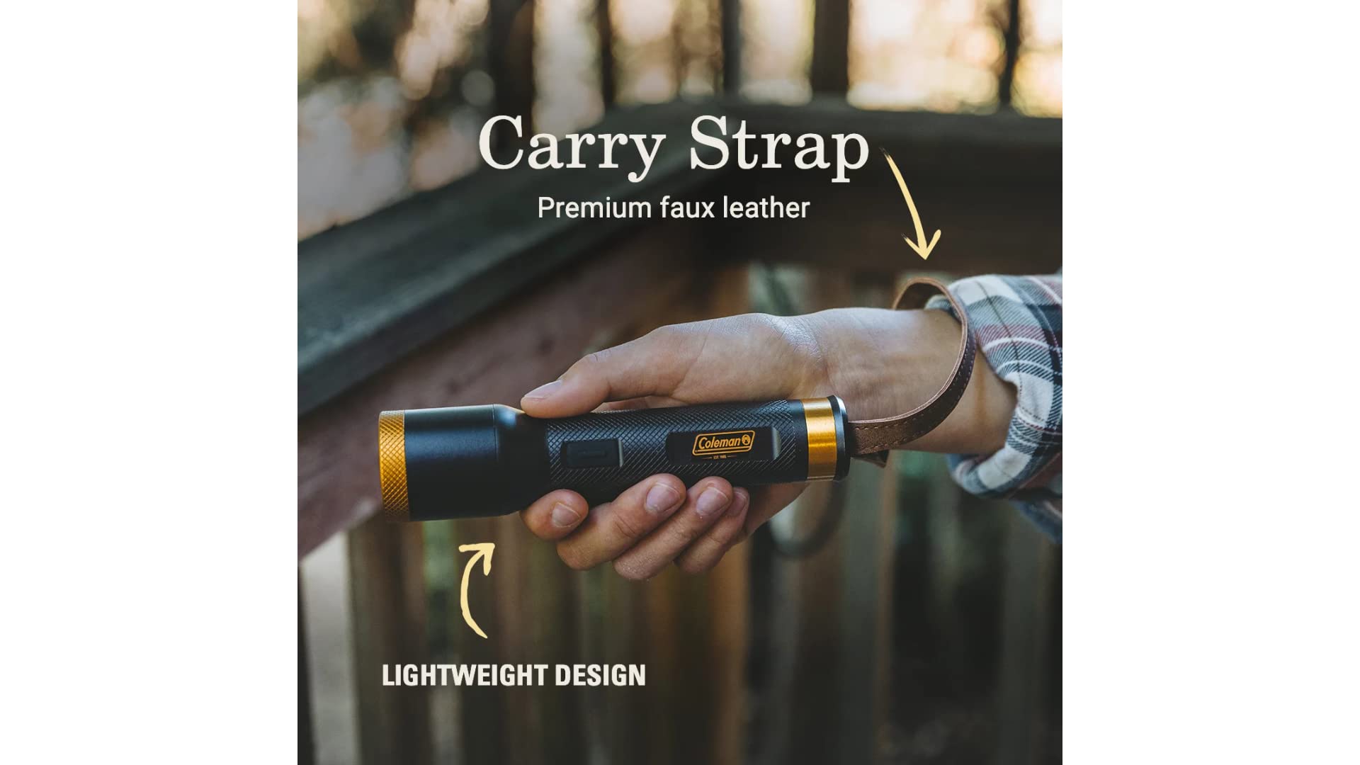 Stearns Coleman 1900 Collection 200/700 Lumens Premium Led Flashlight, Impact-Resistant & Water-Resistant Lightweight Flashlight For Camping, Power Outage, & Emergencies, Batteries Included