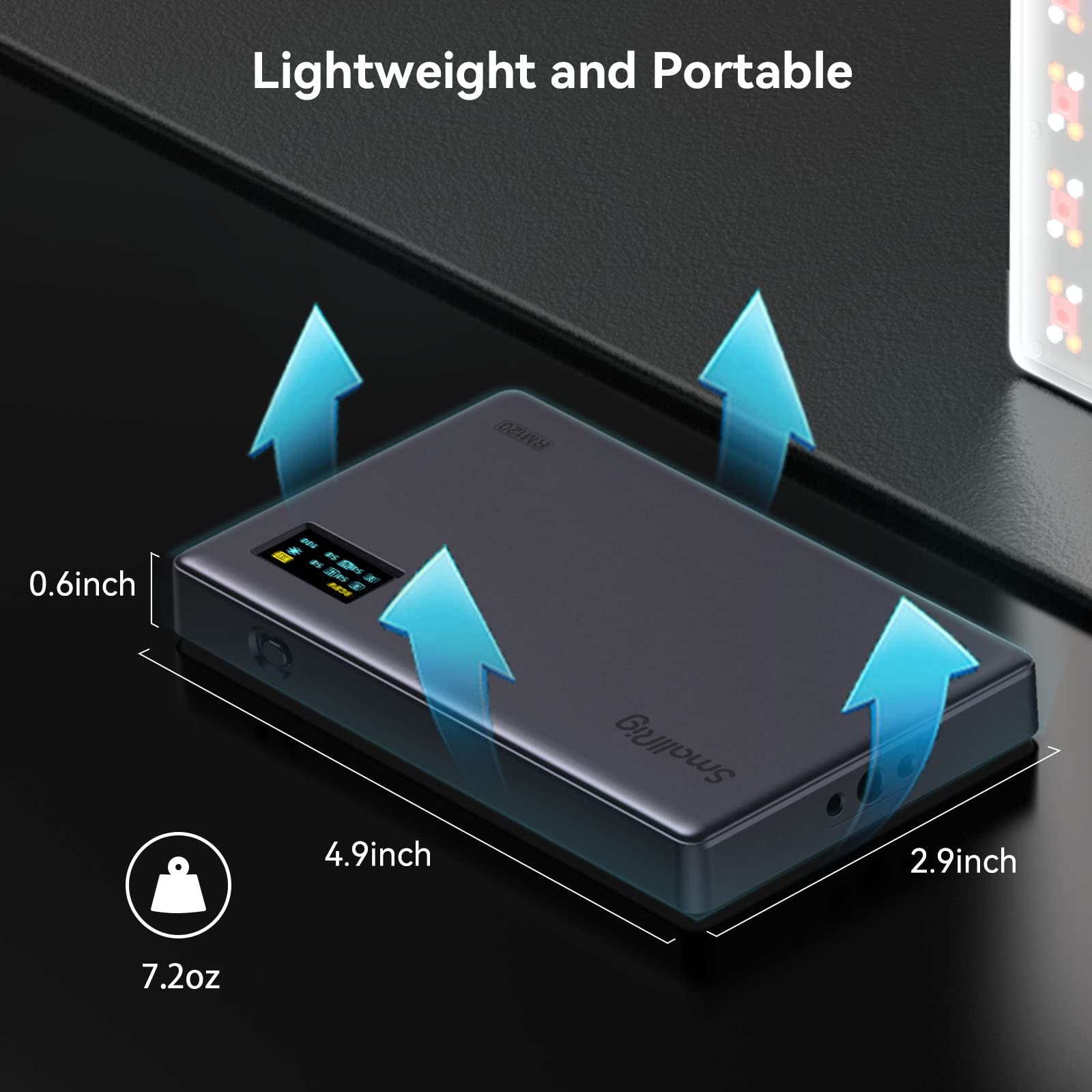 Smallrig Bundle:Rm120 Rgb Video Light 3808+Universal Phone Cage 4121