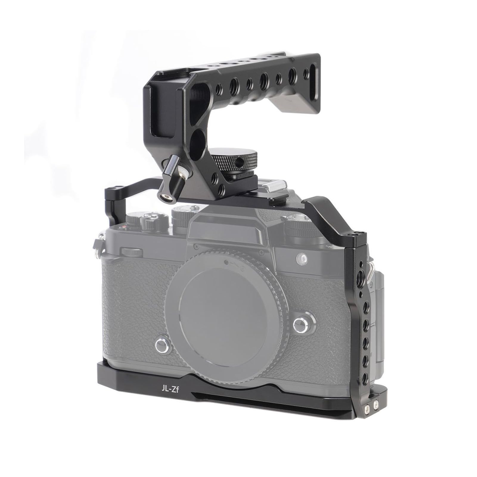 Anggrek Video Rig Camera Stabilizer, Camera Cage 1/4In 3/8In Thread Holes Rustproof Aluminum Alloy For Vlogging