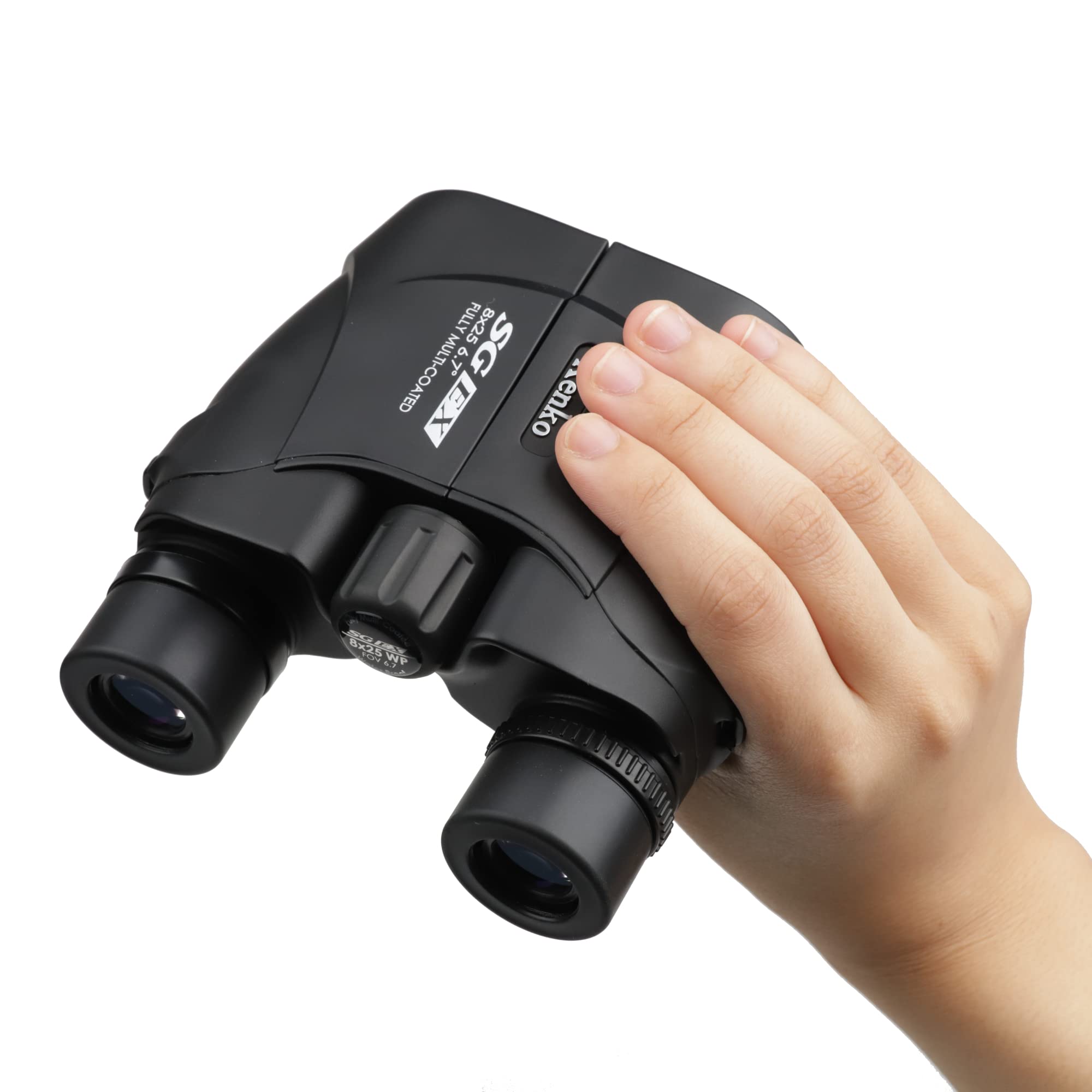 Kenko Binocular Sg Ex 8X25 Wp, Porro Prism, Water Proof, Compact Design, For Outdoor And Bird Watching, Concert 512104