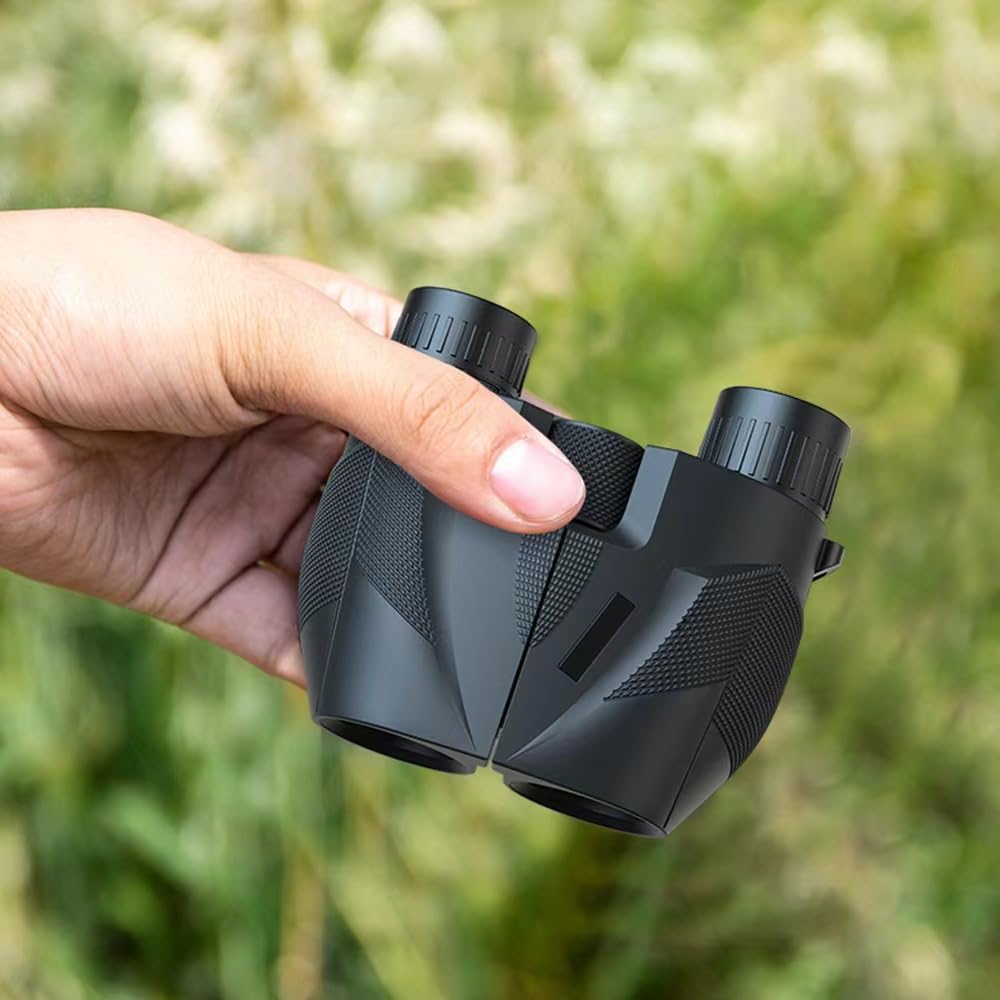 Paafjell Compact Waterproof Binoculars 12X25 Coated Lenses For Hunting Theatre Camping Hiking Bird Watching