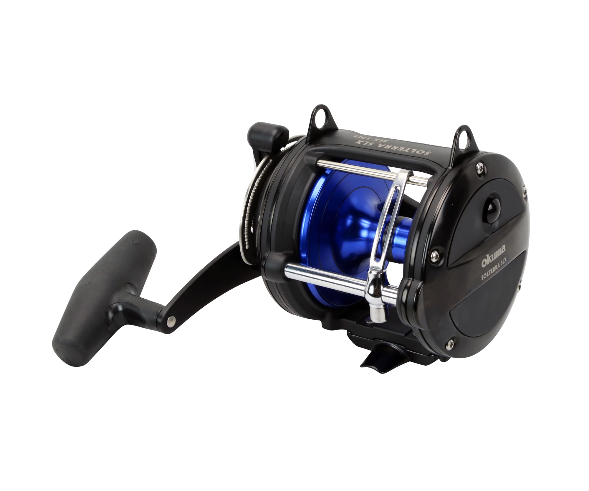 Okuma Solterra Slx Single Speed Levelwind Lever Drag Saltwater Trolling Reel, Slx-50Lb, 520Yds-50Lb, Black