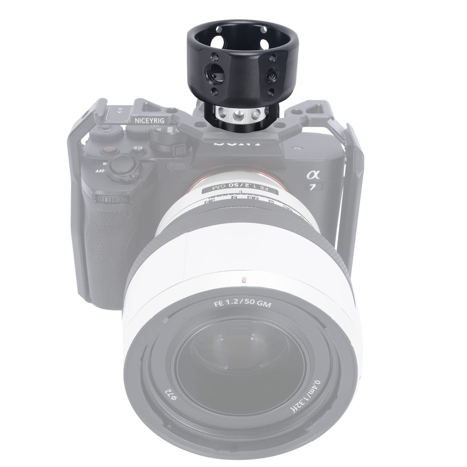 Niceyrig Mini Top/Side Handle Grip For Arri Mount, Wheel Shape Handy Handgrip Applicable For Dslr Camera Cage - 526