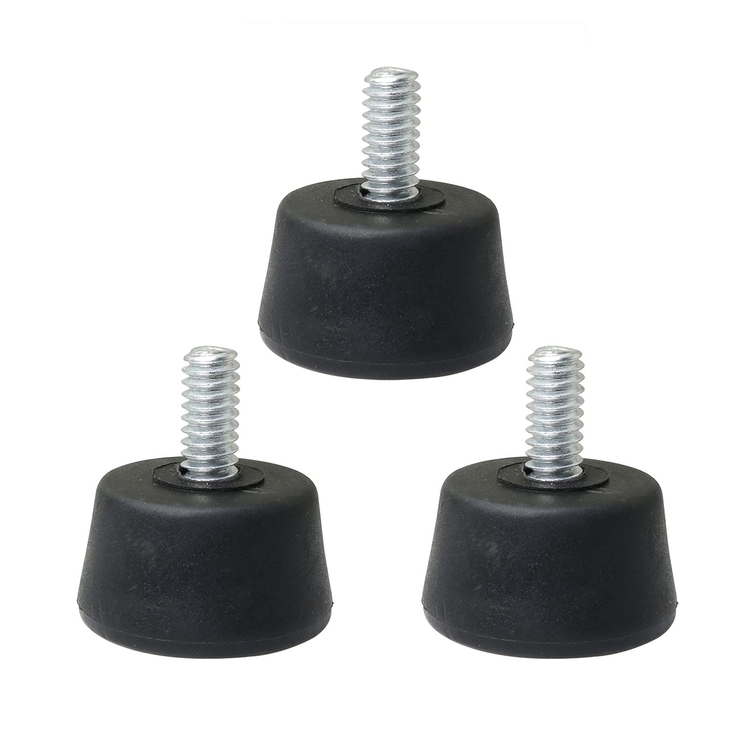 Pzrt 3Pcs Antislip Rubber Tripod Feet Spike Photography Accessories For Tripod Monopod 1/4 Inch