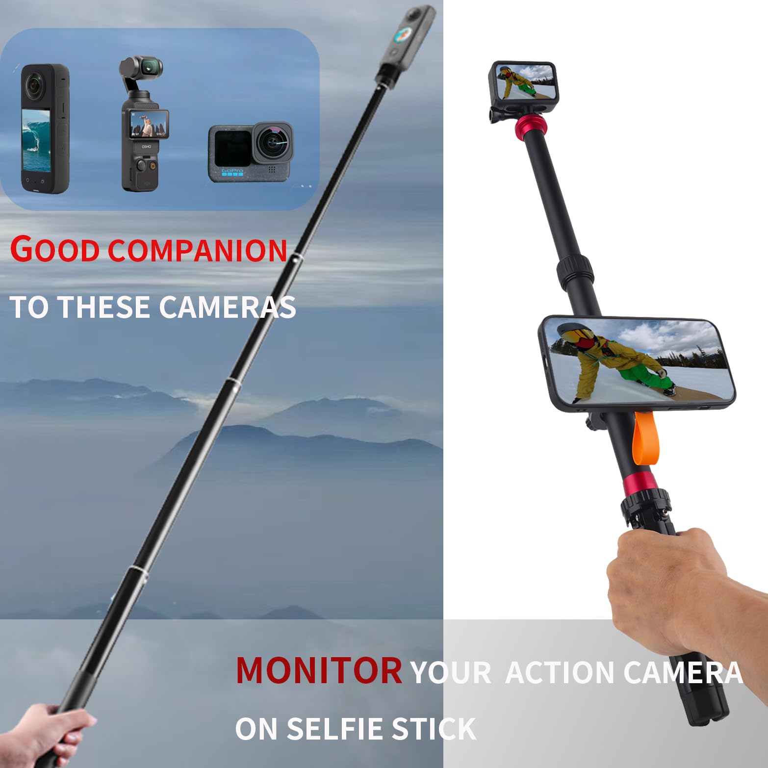Rigdance Magnetic Phone Holder For Insta360, For Dji Osmo Pocket 2 3 Used On Selfie Sticks, Boat Phone Holder, Cell Phone Holder For Microphone Stand/Tripods, Fits For 17Mm-25Mm Tubes