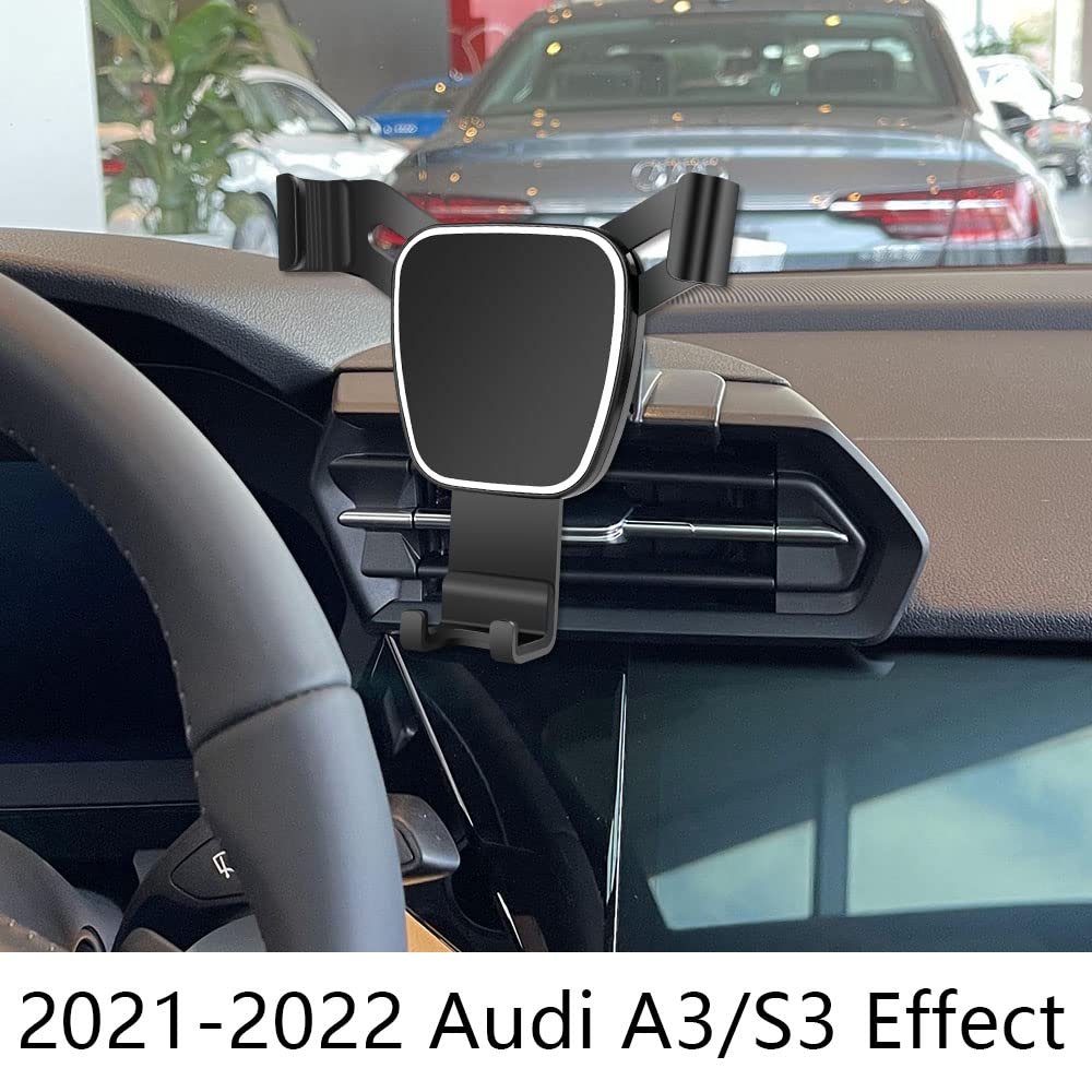 Lunqin Car Phone Holder For Audi A3 S3 Rs3      Auto Accessories Navigation Bracket Interior Decoration Mobile Cell Phone Mount