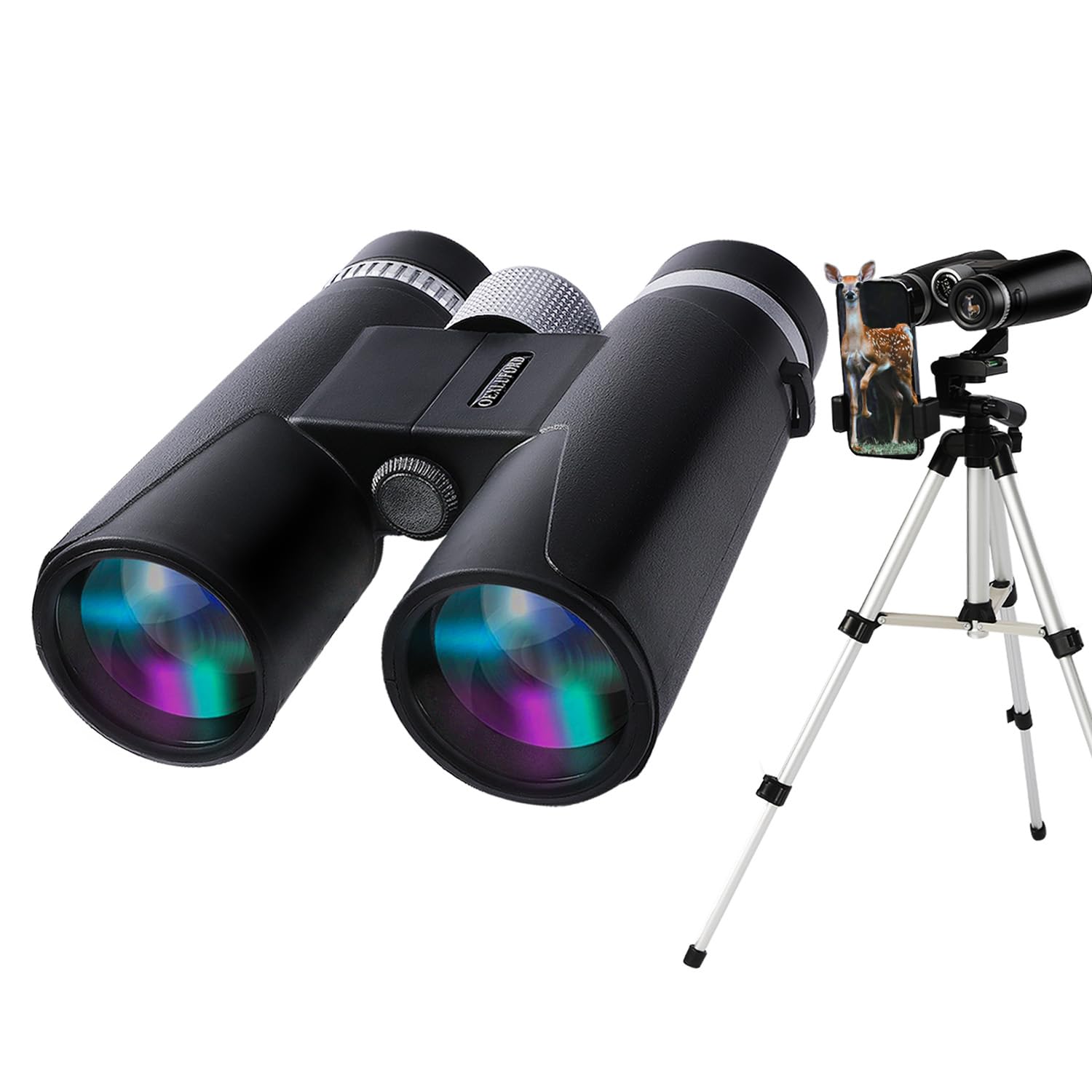 Oexluford 12X50 Hd Binoculars - Adults' High Power Binoculars With Clear Low Light Vision, Bak4 Prisms & Fmc Lens, Ideal For Hunting, Hiking & Bird Watching