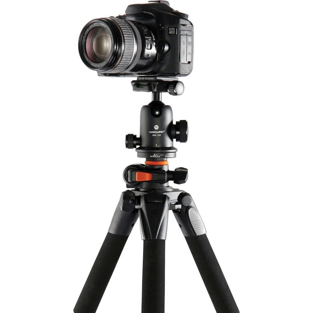 Vanguard Alta Pro 263Ab 100 Aluminum Tripod With Sbh-100 Ball Head For Sony, Nikon, Canon Dslr Cameras, Black