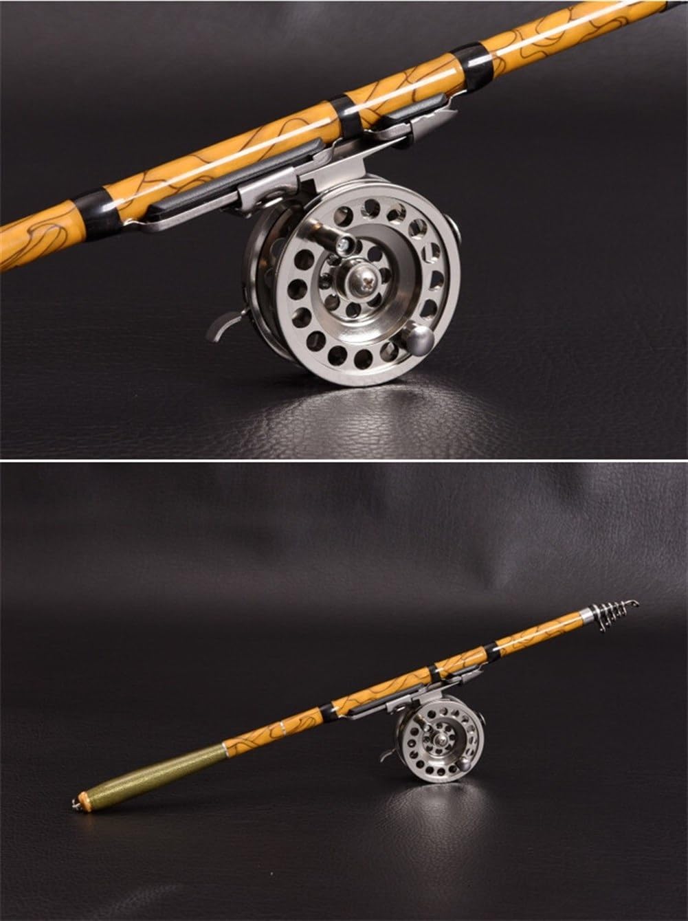 Ashild Fly Fishing Reel,Fly Reel 1:1 Fly Fishing Reels Aluminum Fly Fish Reel 2 Bearing Fishing Reel Ultra-Light Winter Fishing Tackle Ice Reel (Color : 8, Size : Right Hand Bld 50)