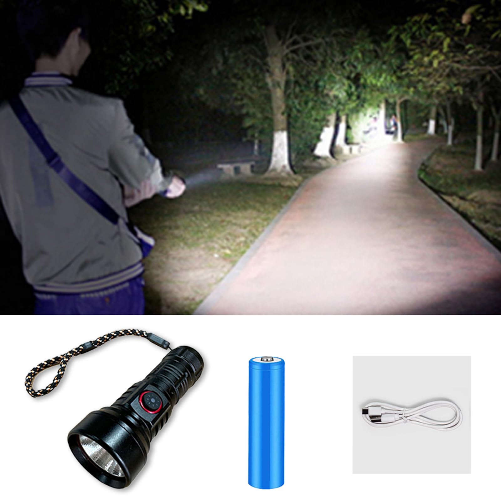 Wboxlizy Mini Flashlights High Lumens Rechargeable, Super Bright Flashlight, Mini Flashlights For Edc Carry, Utility Flashlight Waterproof Handheld Flash Light Led Flashlight For Emergencies, Camping, Hiking