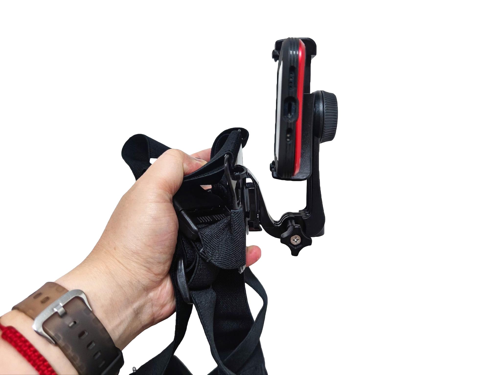 Pixlplay Smartphone Chest Mount Universal Holder Compatible With Iphone And Samsung Phone Mount For Filming Or Photos (360 Rotate)