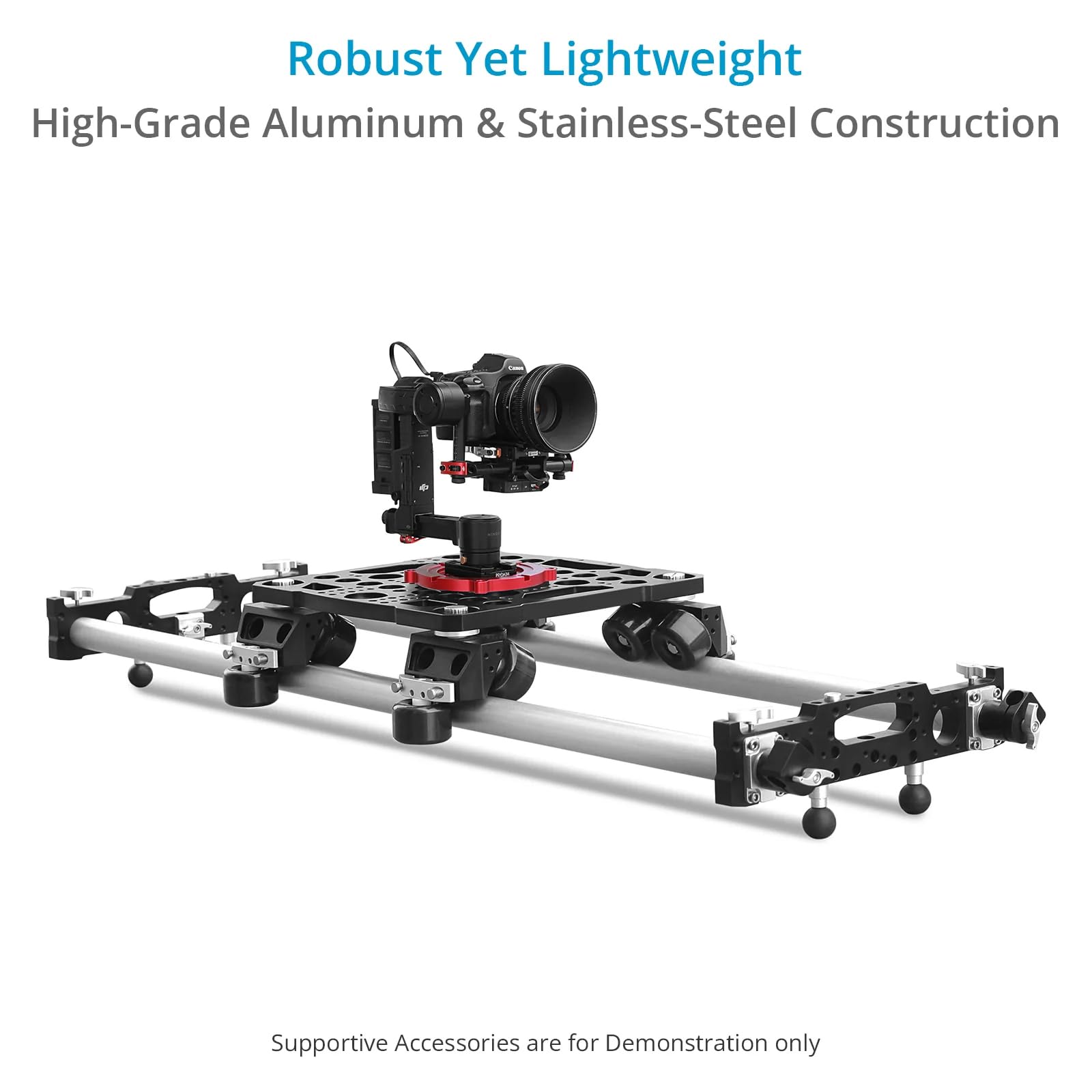 Proaim High-Grade Mitchell Mount For M/Mx  Includes Collar And Castle Nut  Aluminium Quick Release Plate With Wide Range Of Mounting And Quick Swapping Option (Rn-188-00)