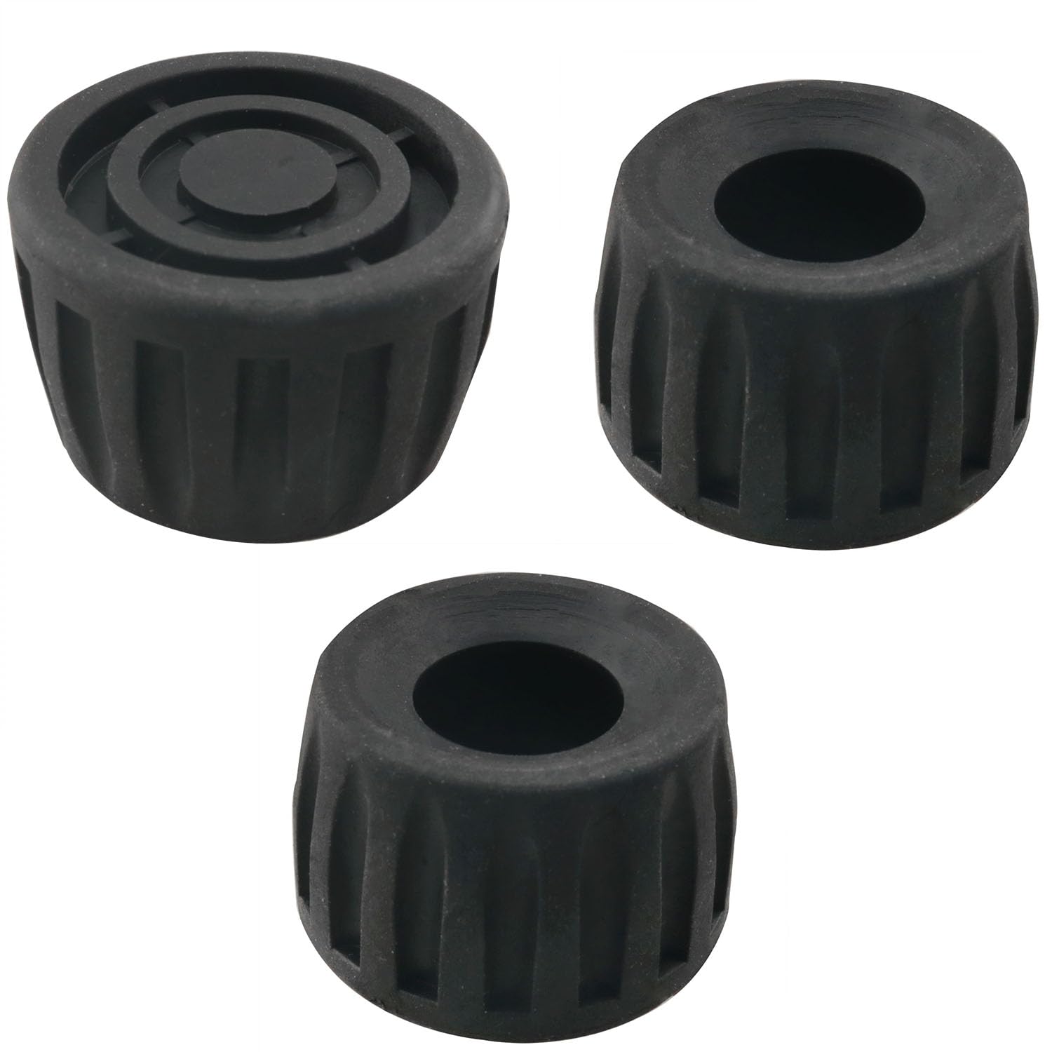 Chenjin 3Pcs Camera Tripod Non Slip Pad Inside Diameter 15Mm Rubber Tripod Foot Pad Accessory For Camera Tripod Monopod Replacement Black