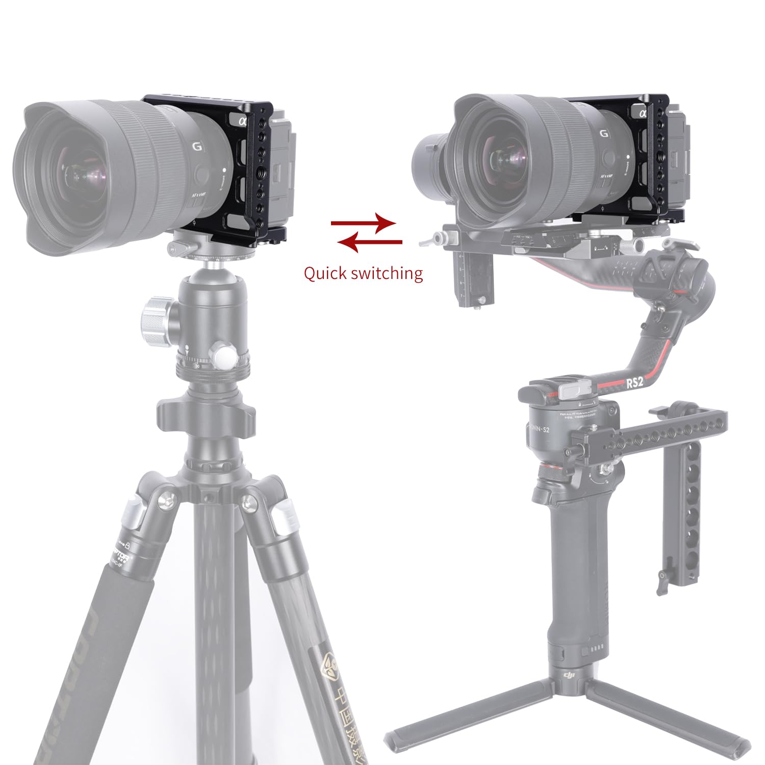 Niceyrig Zv-E1 Cage Kit Full Metal With Grip, Additional Cold Shoe Base For Sony Alpha Zv-E1 Mirrorless Vlog Camera - 560
