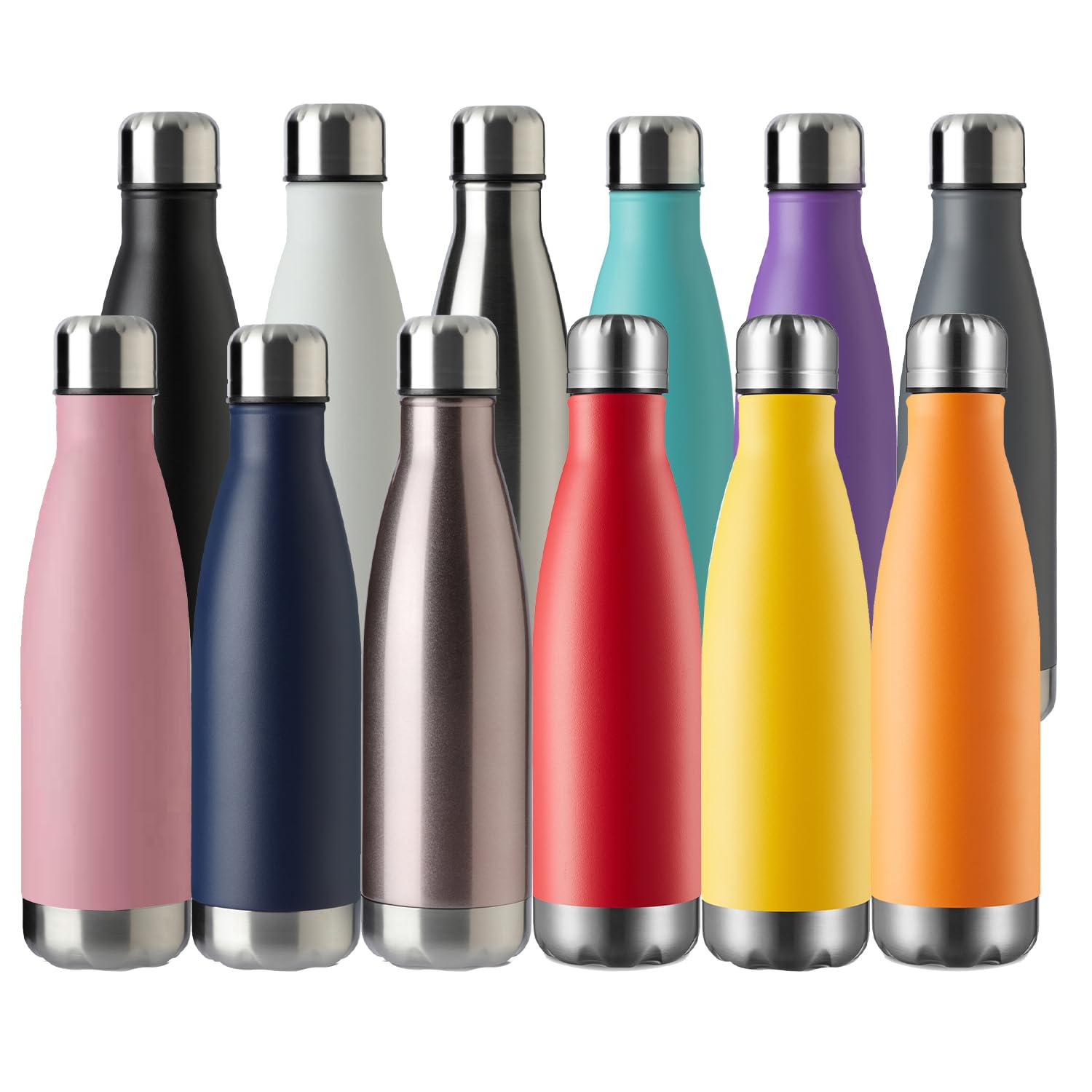 Meway 17Oz Sport Water Bottle Vacuum Insulated Stainless Steel Sport Water Bottle Leak