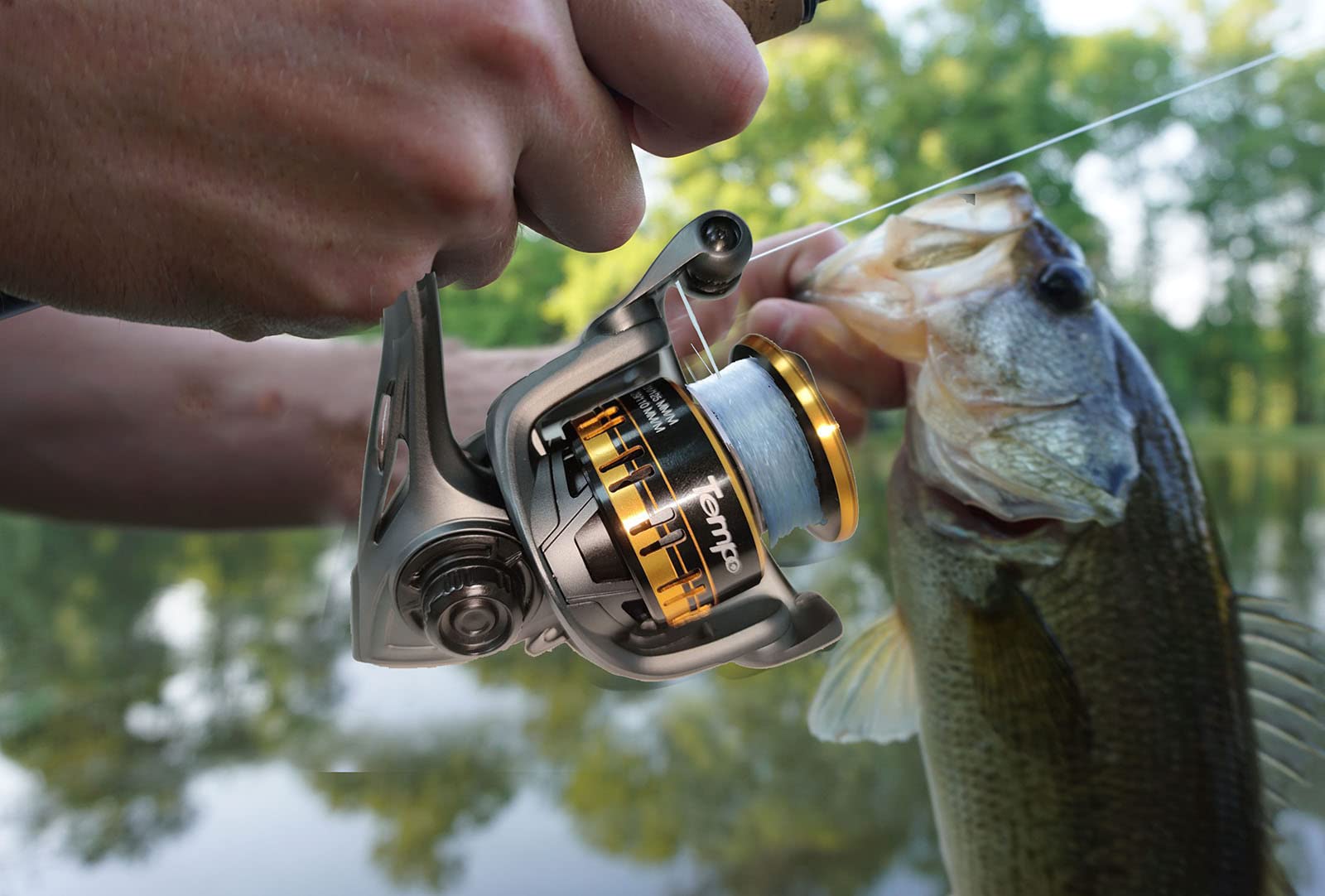Tempo Spinning Reel, 9+1 Bb Incredibly Smooth Fishing Reels, Max Drag Up To 38.6 Lbs, With Harder Gv Rotor, Ultralight Spinning Reels